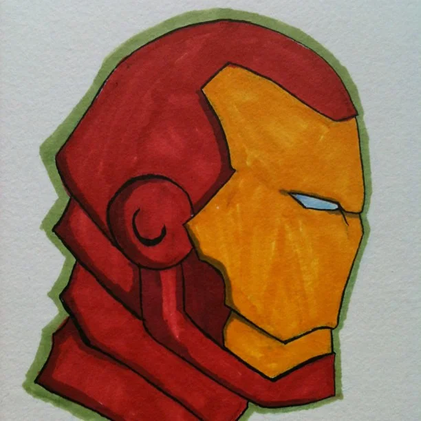 #ironman  #marvel #eccc #seattle #artistalley #p5 #sketch #comics  #superhero  #markers