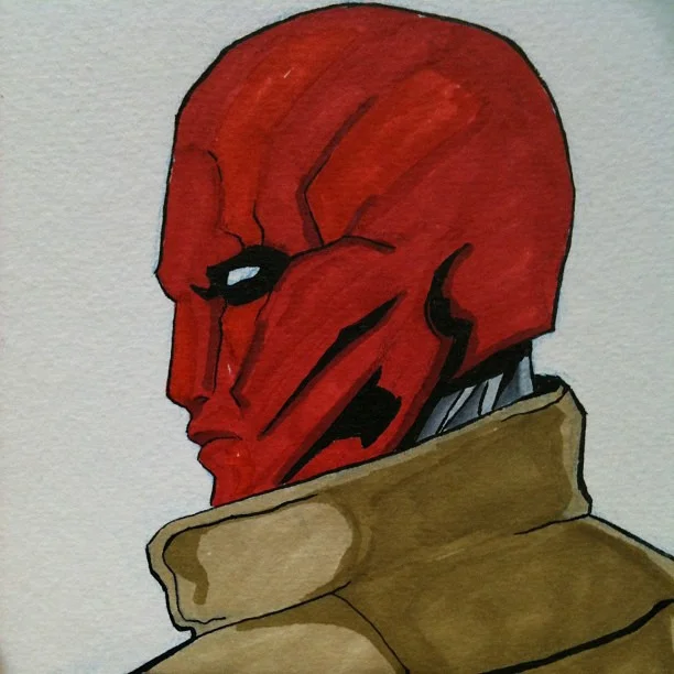#redhood #sketch  at #eccc13  6x8 #markers  #jason #todd #art  #dccomics #drawing