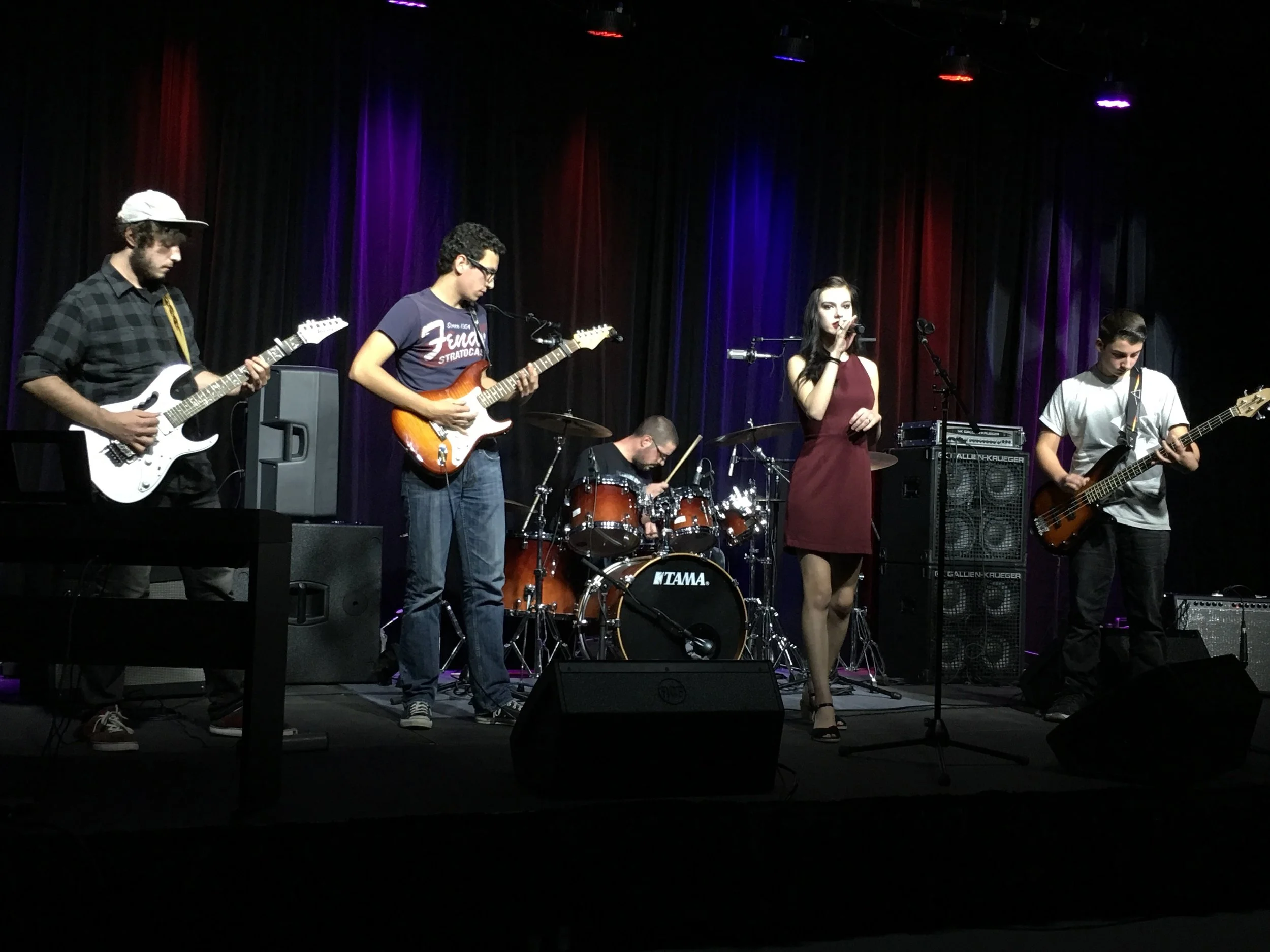 Left to Right: Tom Alessi, Matt Mangine, (Nate Richards filling in for drummer Craig John), Sam Treloar, Nick Cianci