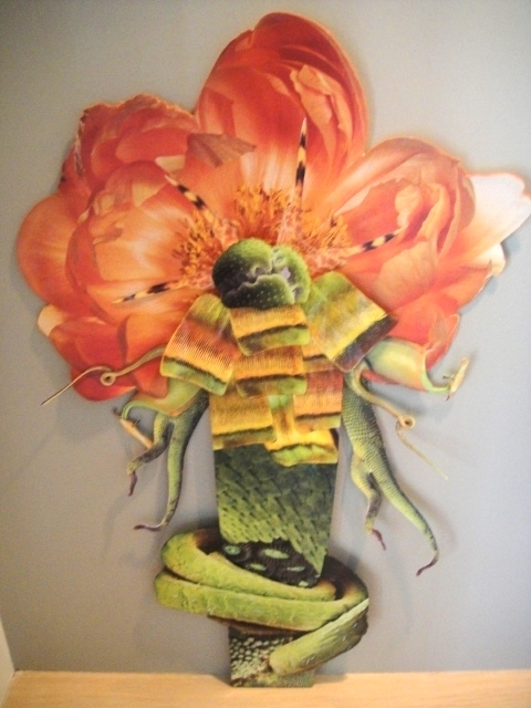 #1 Collage on board 9"w x 16" h 
