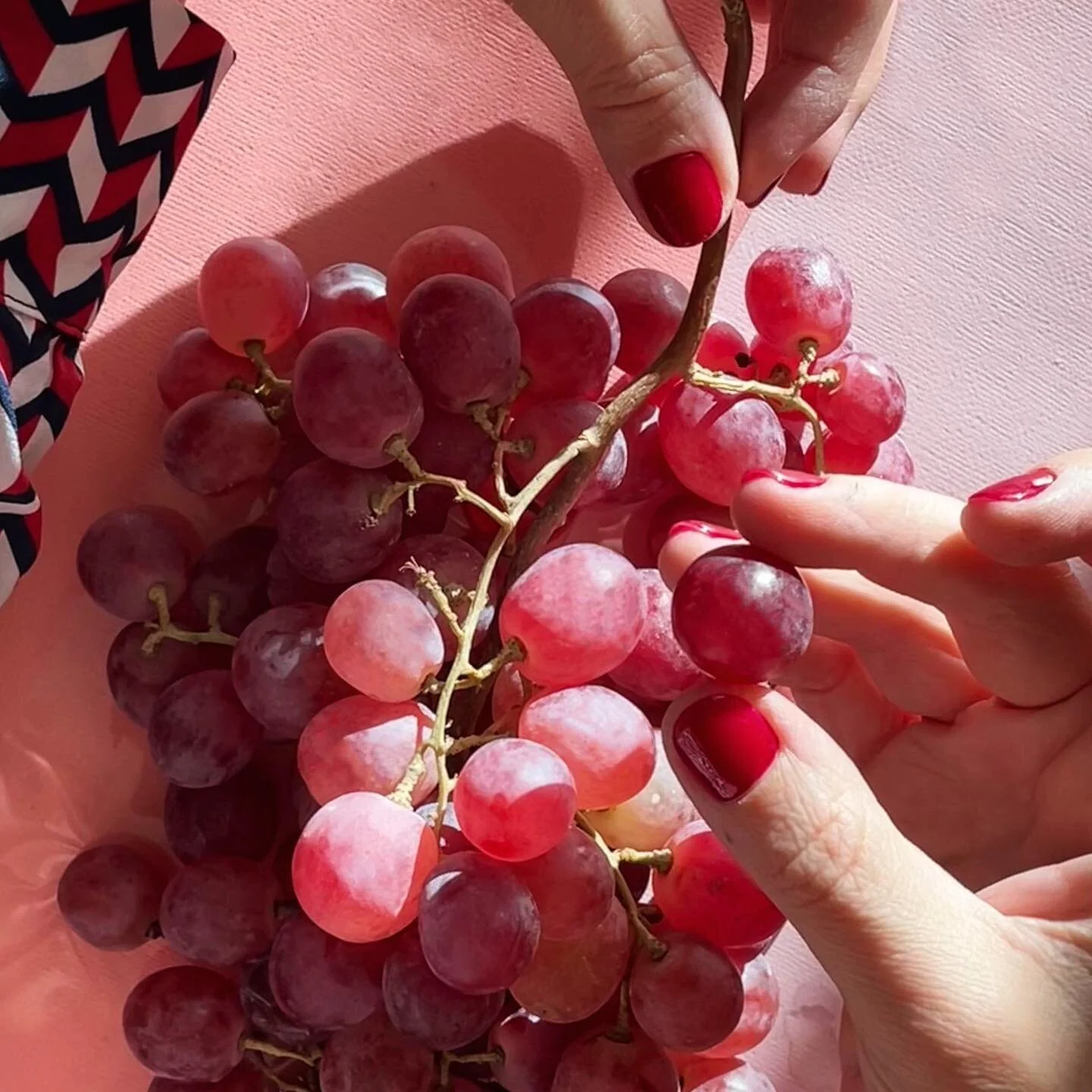 Grapes are one of the national symbols in the Armenian culture. 
A symbol of labor, wealth, prosperity and rebirth. 
They are naturally woven into architectural carvings, celebrated in spiritual-religious ceremonies and very much present in Armenia's