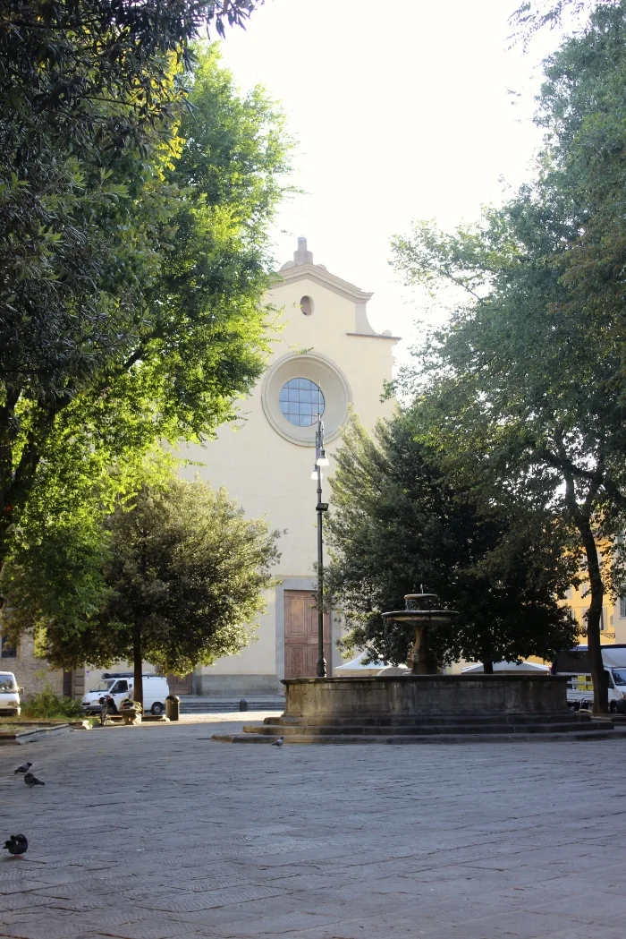 The Santo Spirito Church in the Piazza Santo Spirito, Florence, Italy