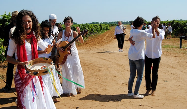Italian women celebrating the wine harvest - Photo credit: http://www.swide.com/food-travel/a-weekend-in-puglia-between-food-wine-and-tradition/2015/09/26