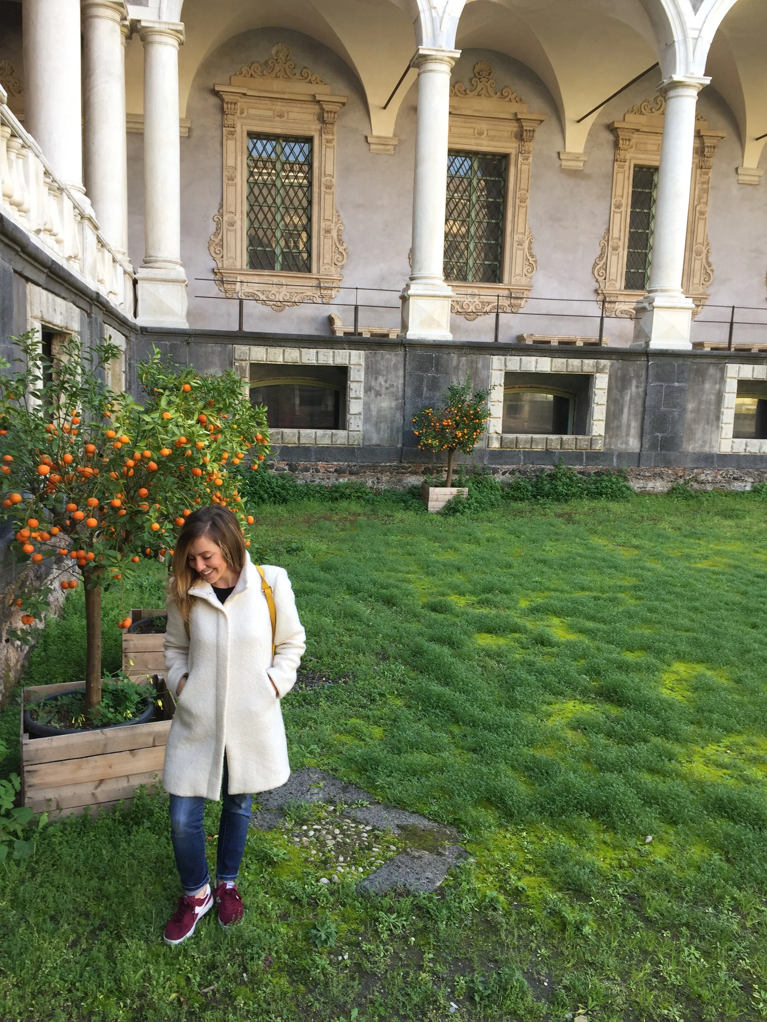Just me, hoping to run in the nuns that will sing for Sant'Agata on 5 February at the Benedictine Monastery of San Nicolò. PICTURE BY JASMINE JERANT