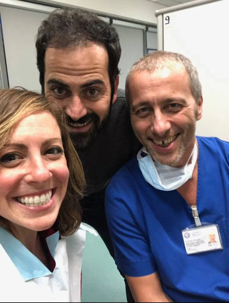 Post Surgery with my doctors in Milan - 2018