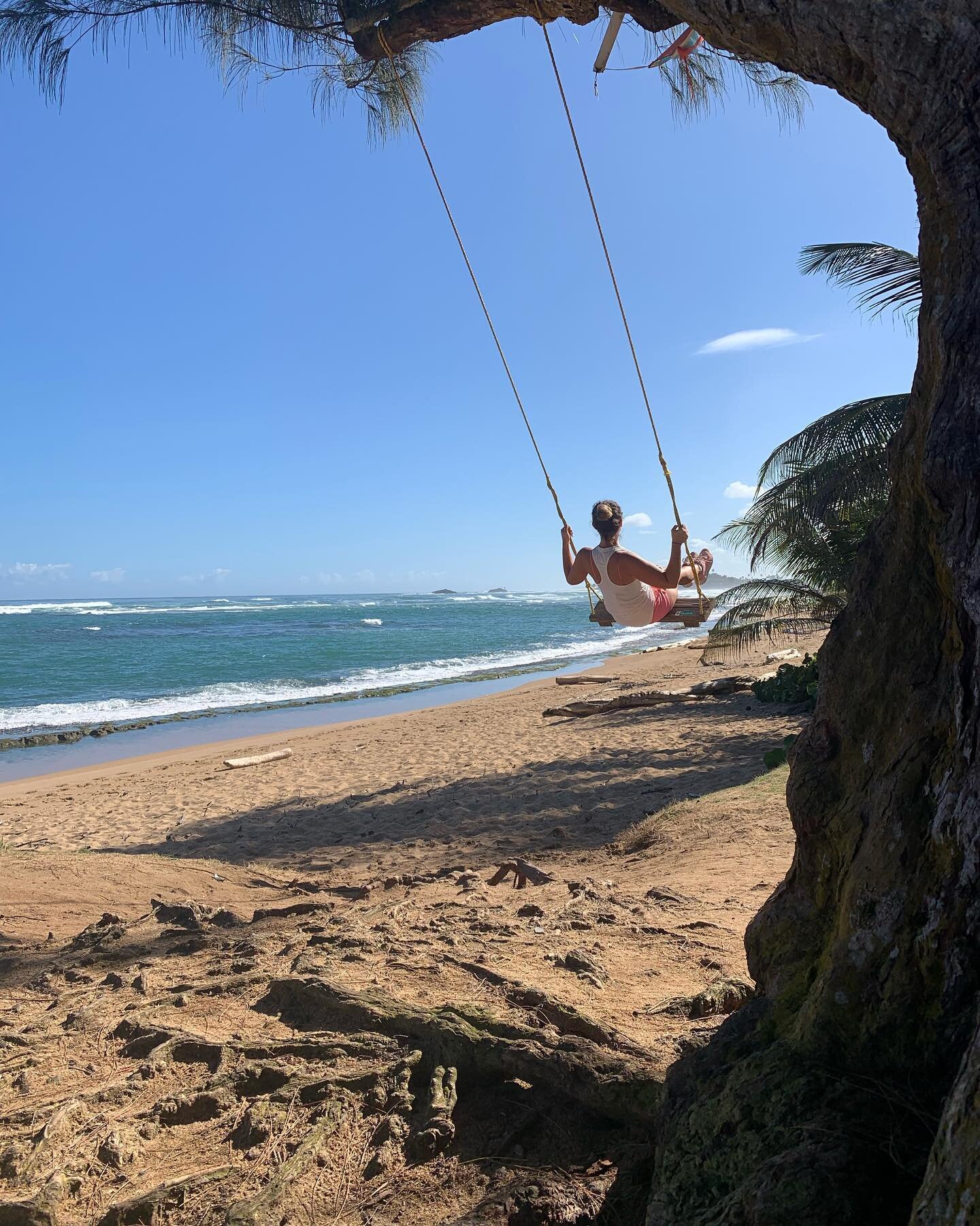 Swinging into 2022. @noahmmayogi has a fun tourism idea for #puertorico. Maybe he&rsquo;ll find someone to do it with! Guess where this is? #puertorico #yoga #yogateacher #tourism #swing #ocean #beach #explore #nature #travel #fun #tourist