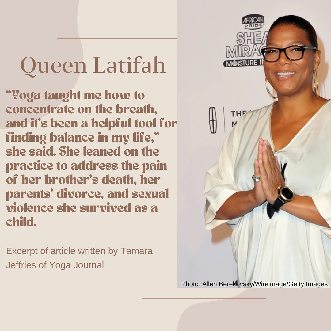 Hey Everyone! I thought I&rsquo;d make a #blackhistorymonth post here. First - here is an excerpt from an article written by @tamara.jeffries for @yogajournal. @queenlatifah speaks of breath, balance in life, and how yoga has helped her heal. I can r