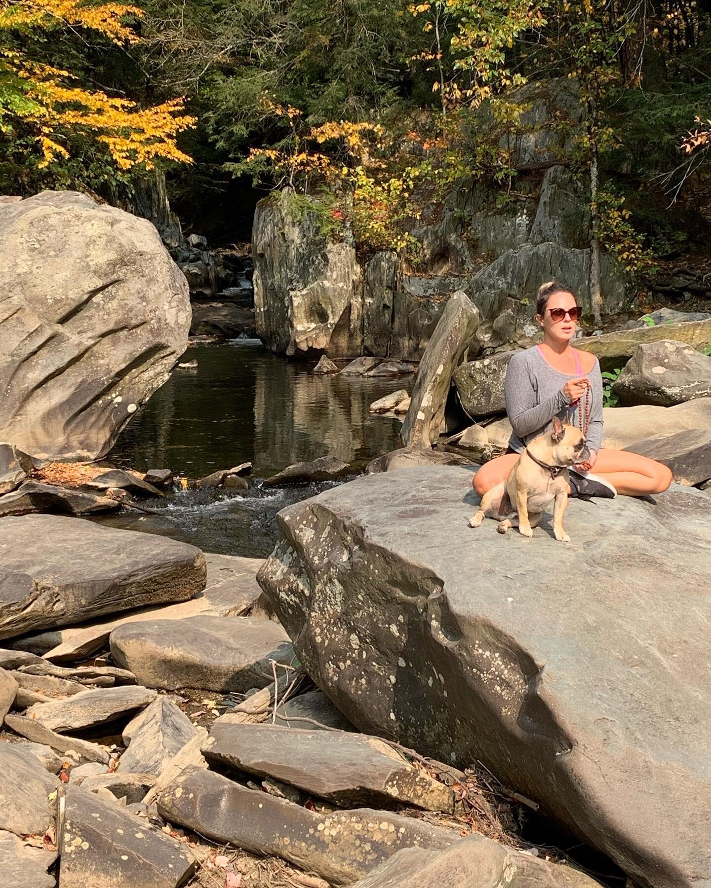 #throwback to fall days in vermont. Spring is coming soon. To all our friends up north, you&rsquo;re almost there! How do you keep your calm during these cold winter months? #yoga #mala #japa #chant #mantra #hatha #tantra #mahamrityunjayamantra #autu