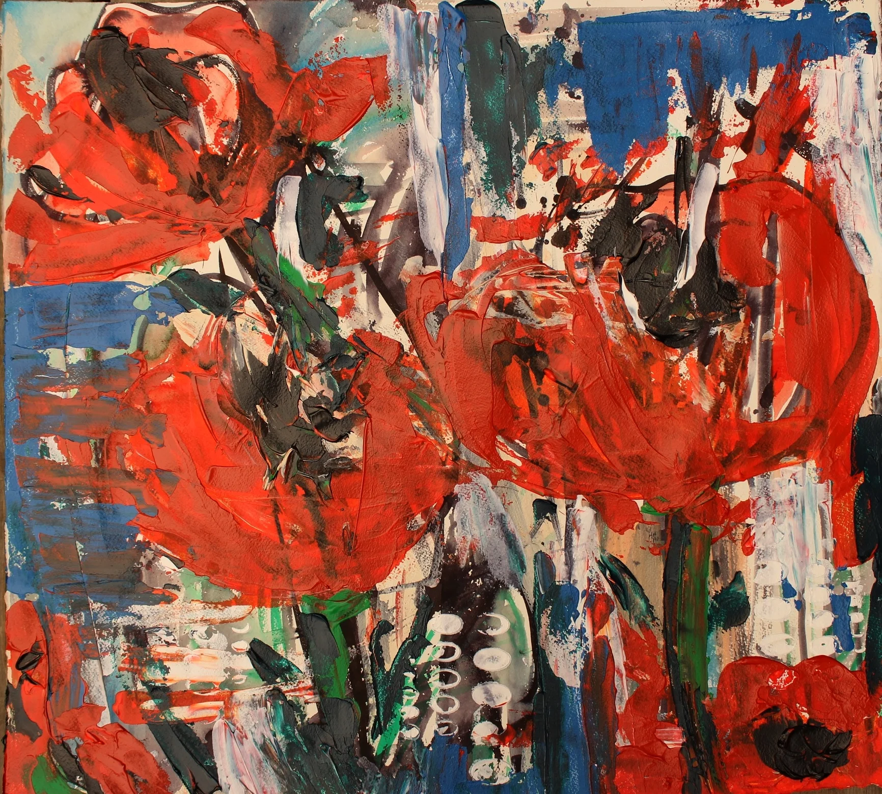 Mod - 24" X 18" -Acrylics on 150lbs watercolor paper