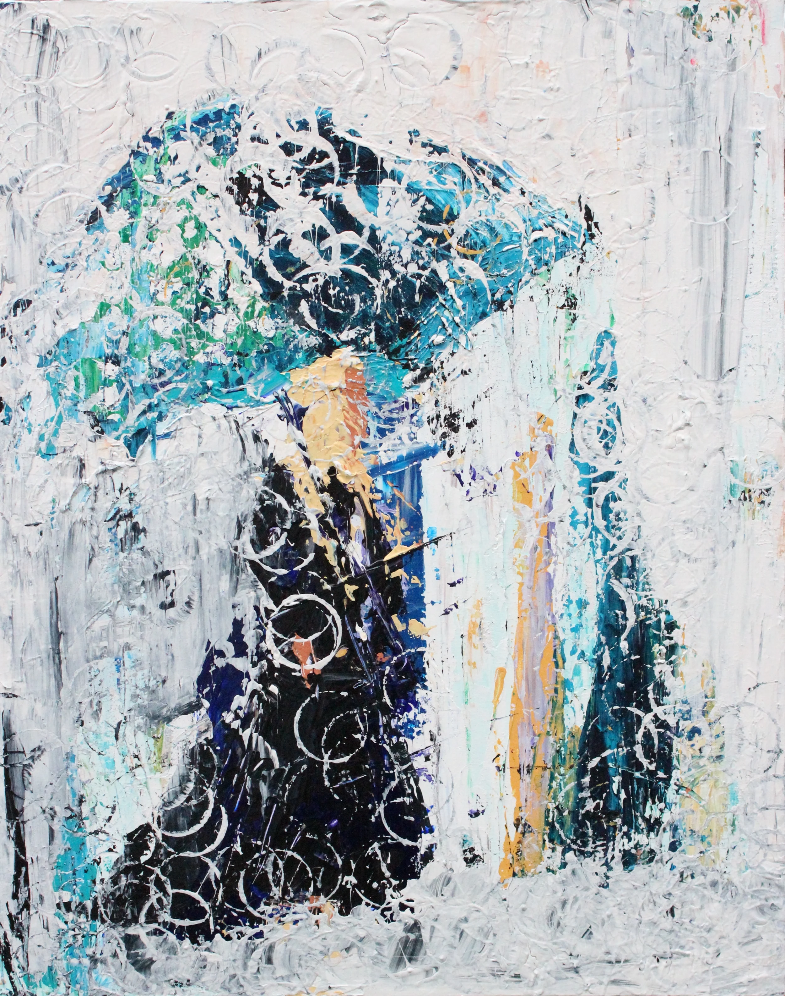 She went anyway... 24" X 30" - Acrylic on Stretched Canvas