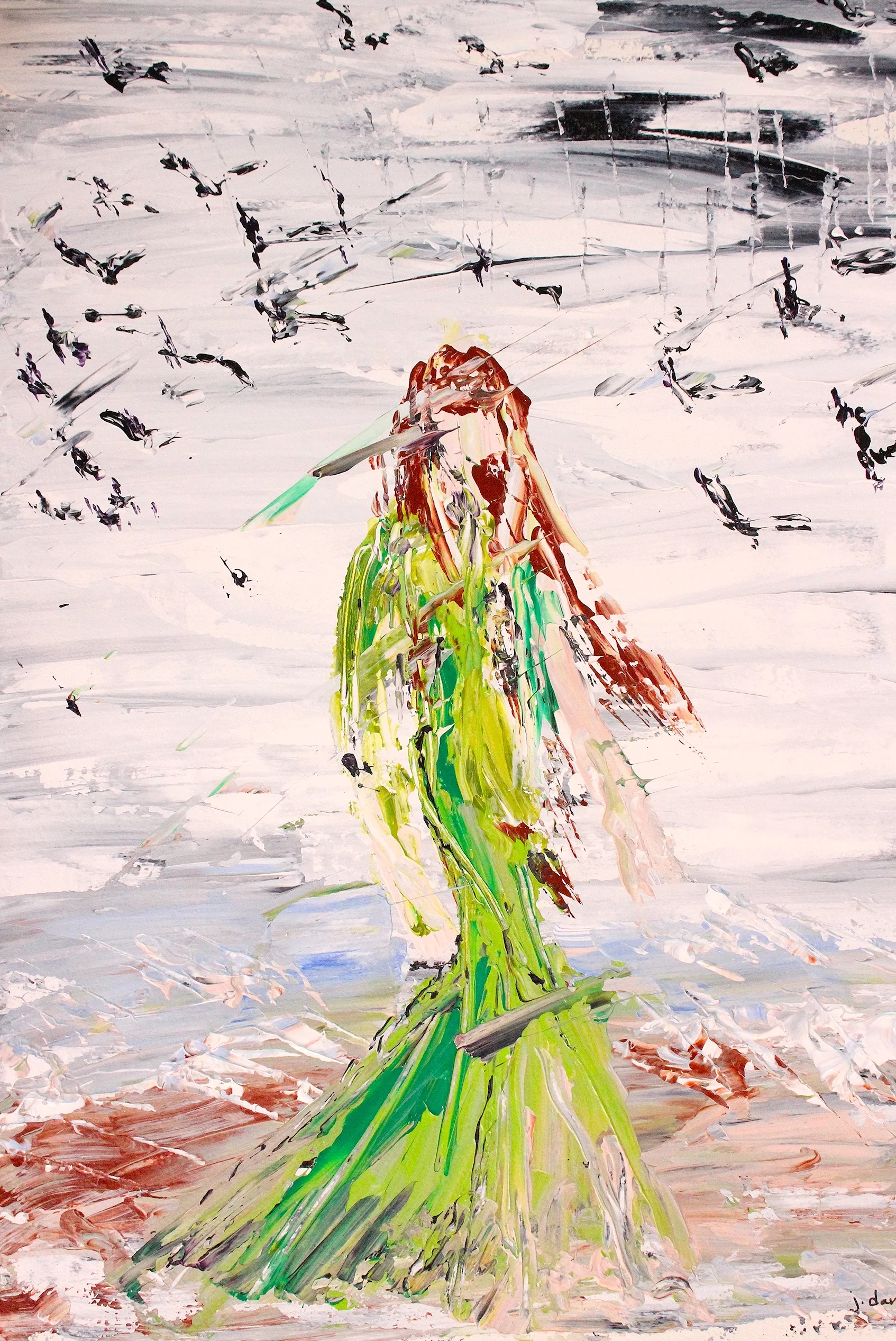 Watch... 24" X 30" - Acrylic on 300 lbs Watercolor paper