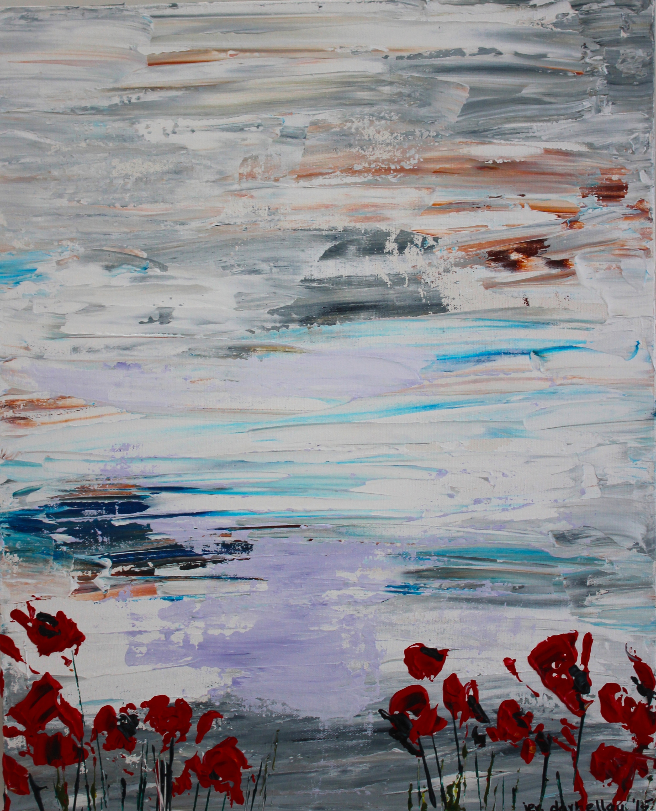 Days to Remember - 16" X 20" - Acrylics on Stretched Canvas