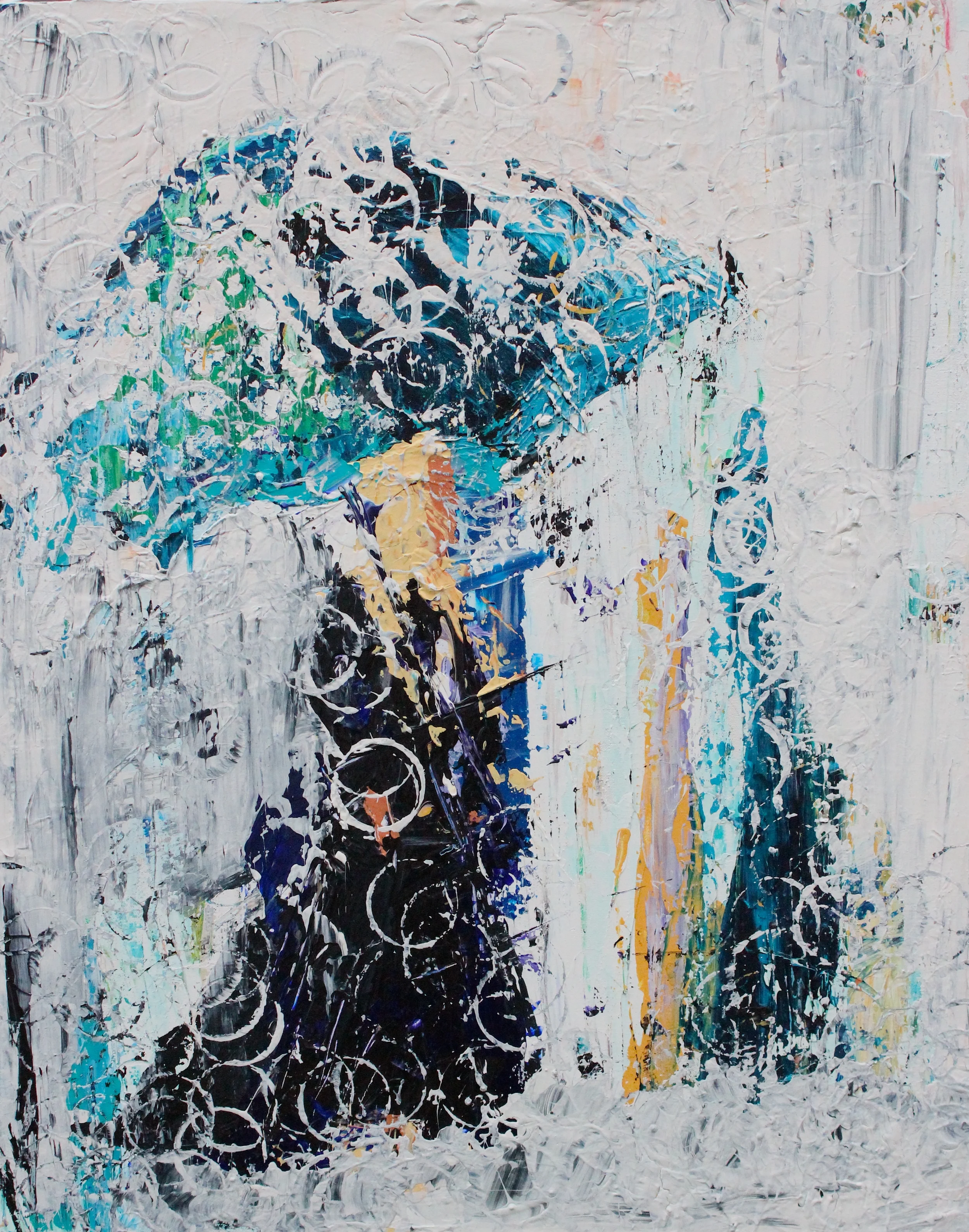 She Went Anyway... - 22" x 30" - Acrylic on Canvas