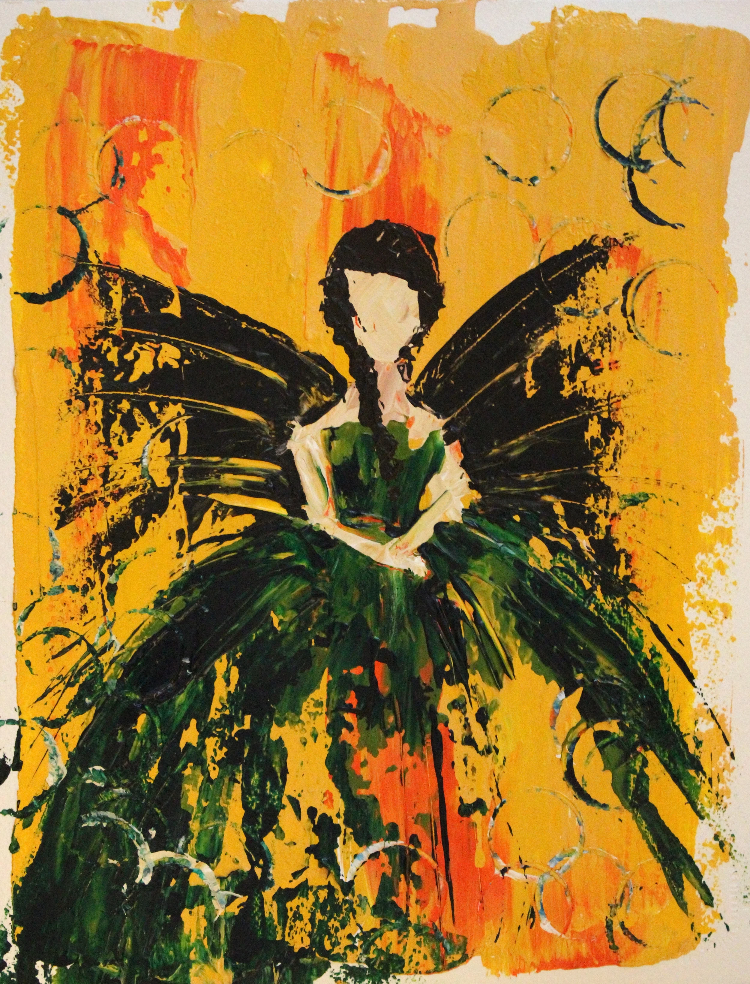 11" x 14" - Acrylic on Paper