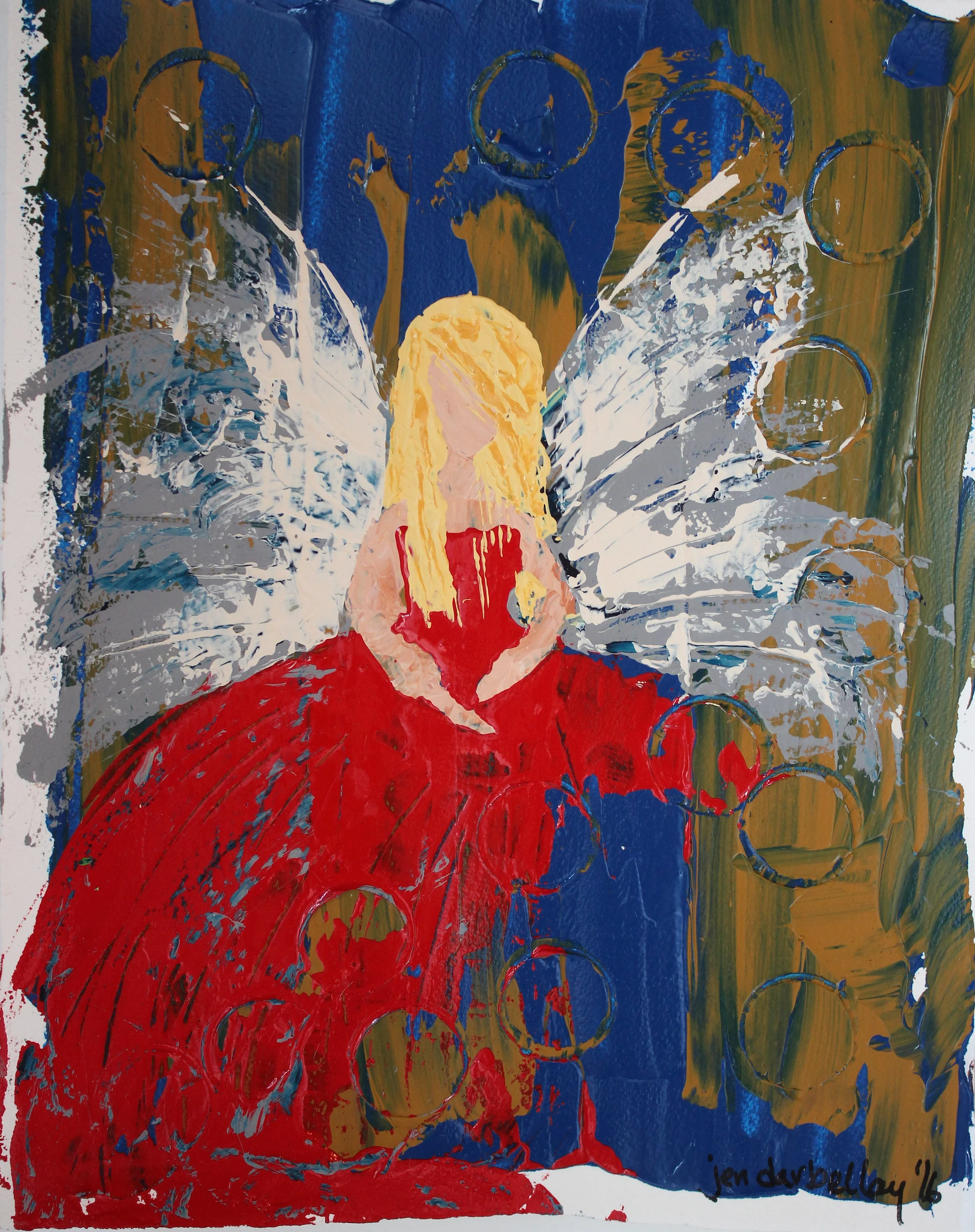 11" x 14" - Acrylic on Paper