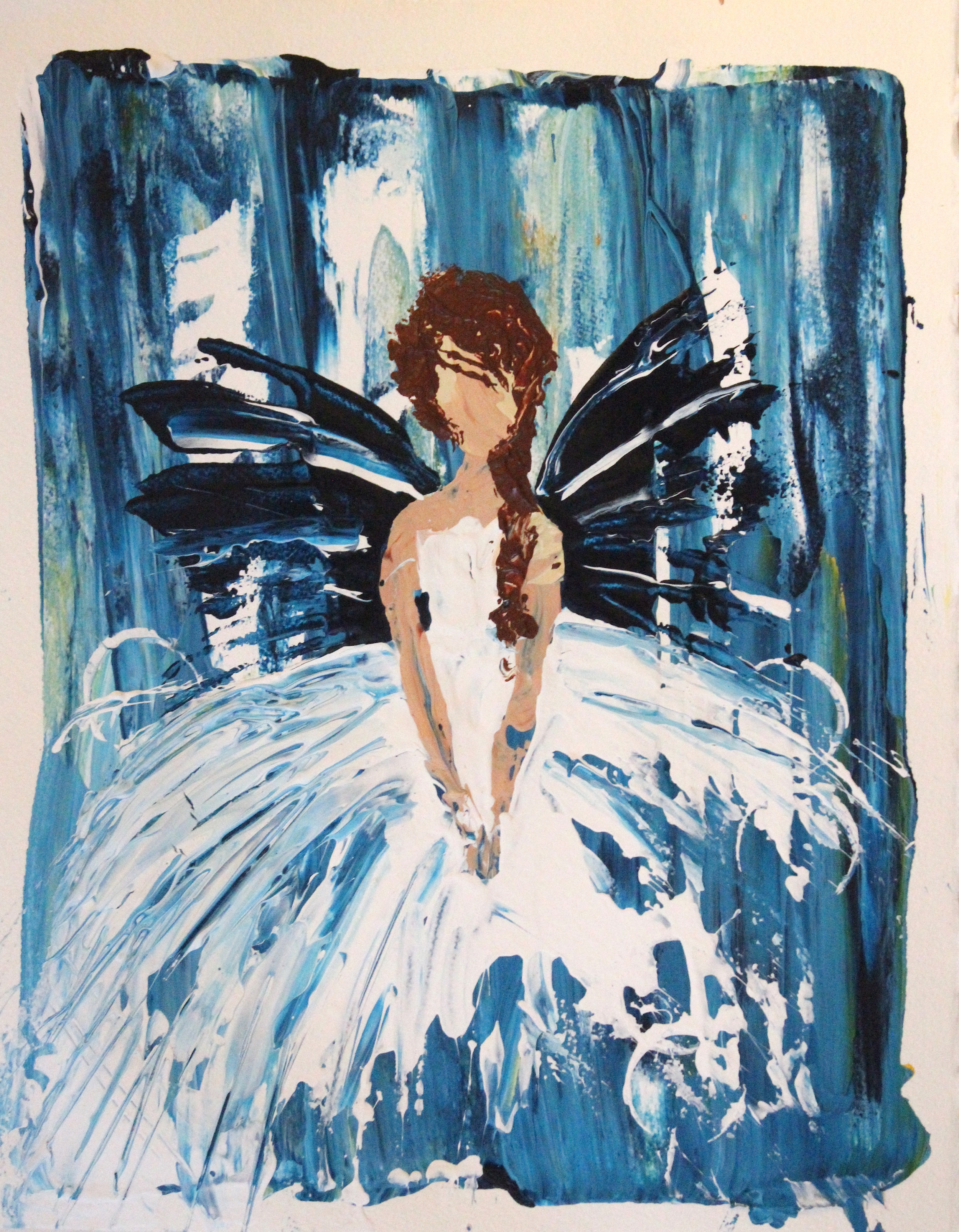 11" X 14" - Acrylic on Paper