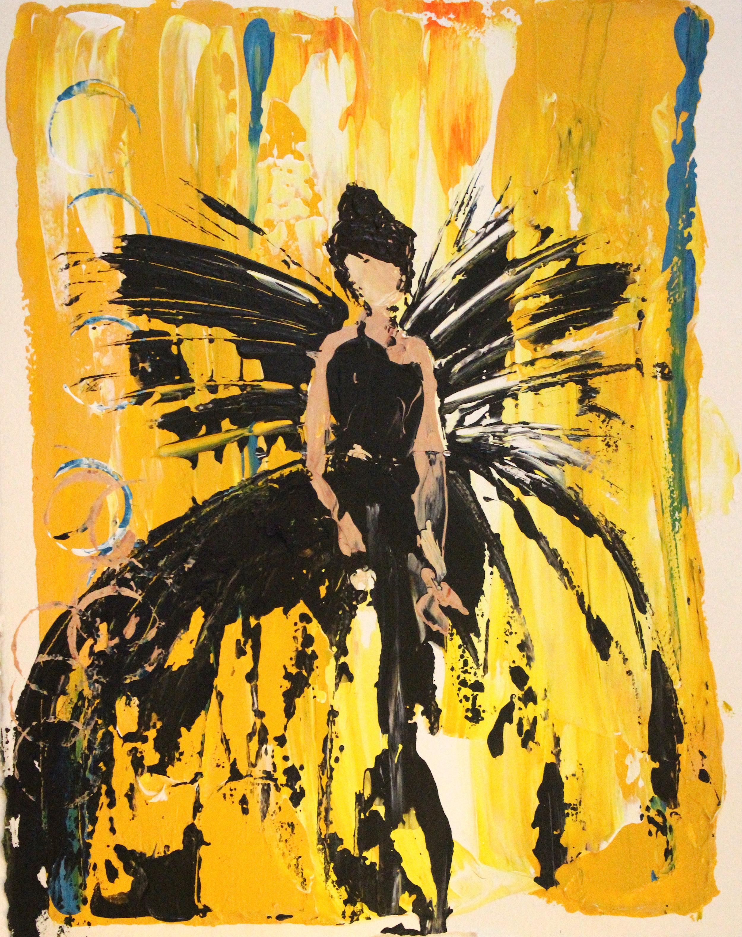 11" x 14" - Acrylic on Paper