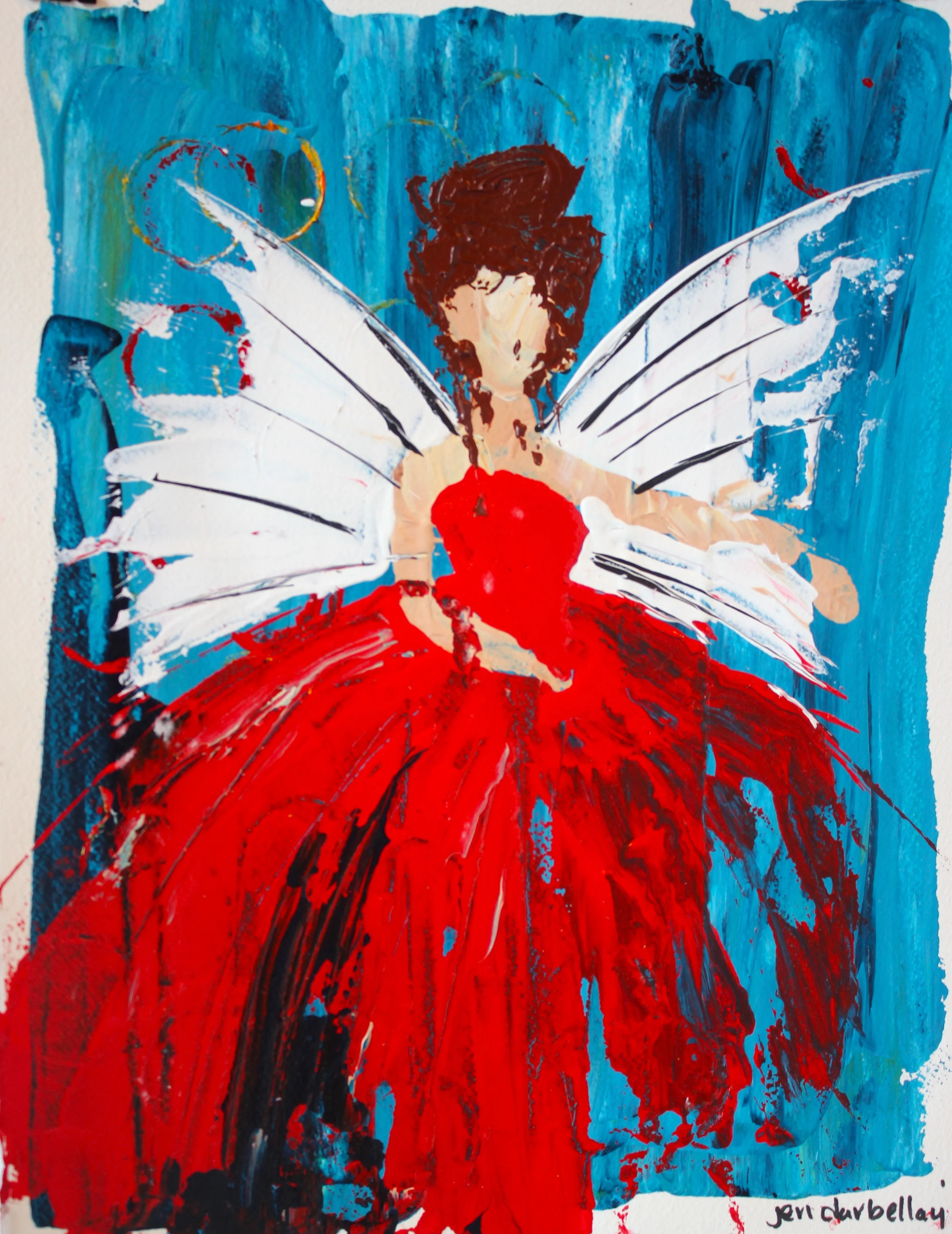 Rose - 11" x 14" - Acrylic on Paper