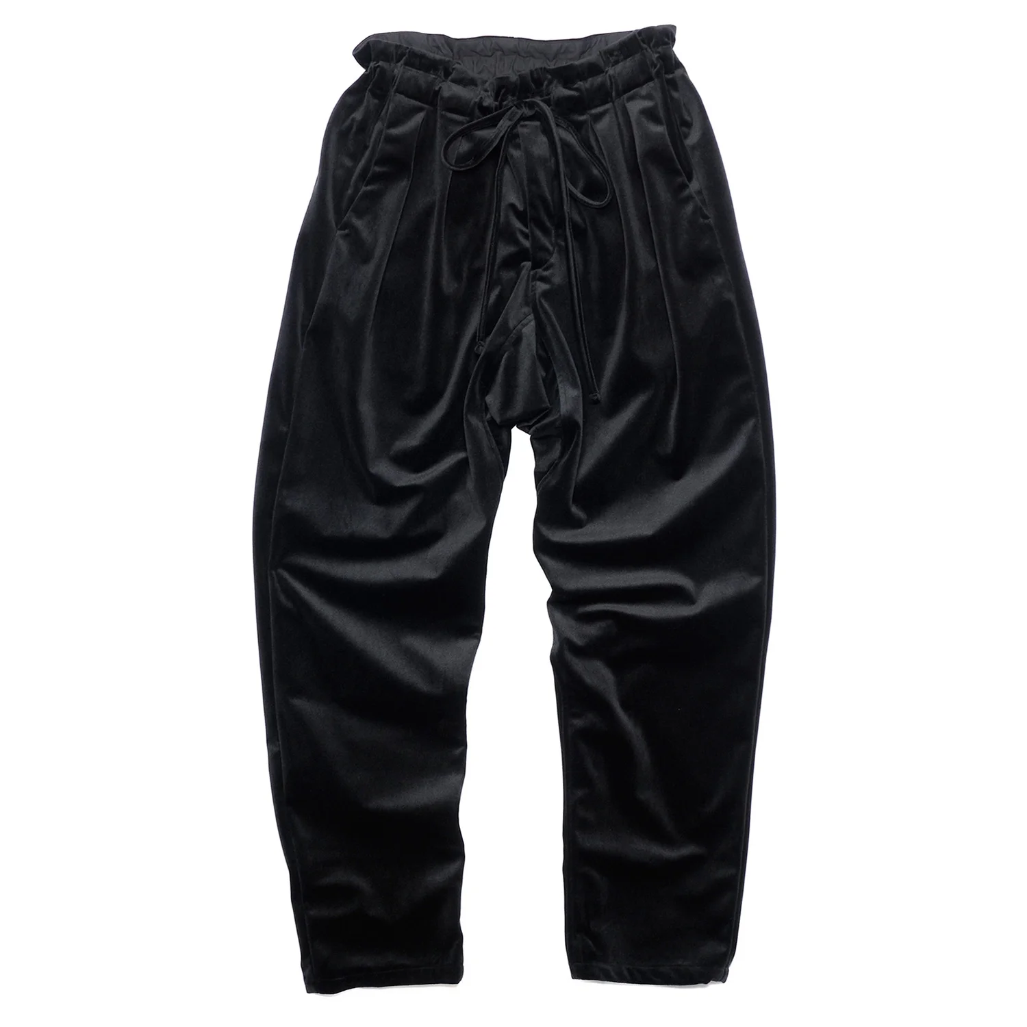 black drop crotch pants