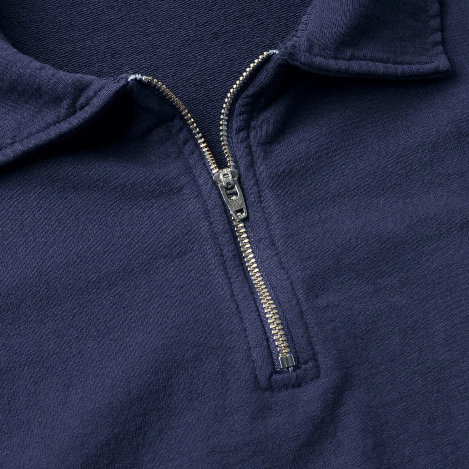 French Terry Cropped Half Zip Sweat 