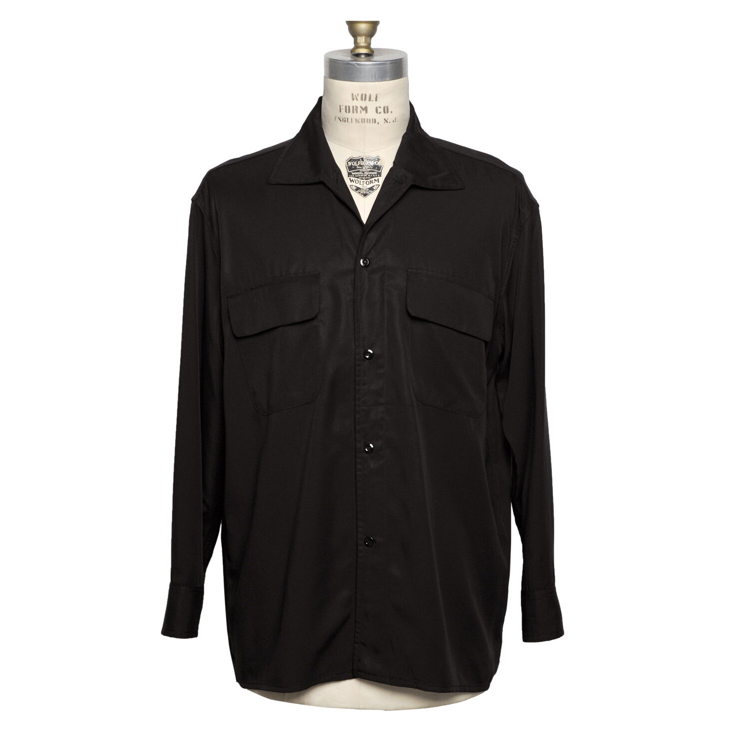 Milano Shirt, L/S - Tencel Black — MONITALY