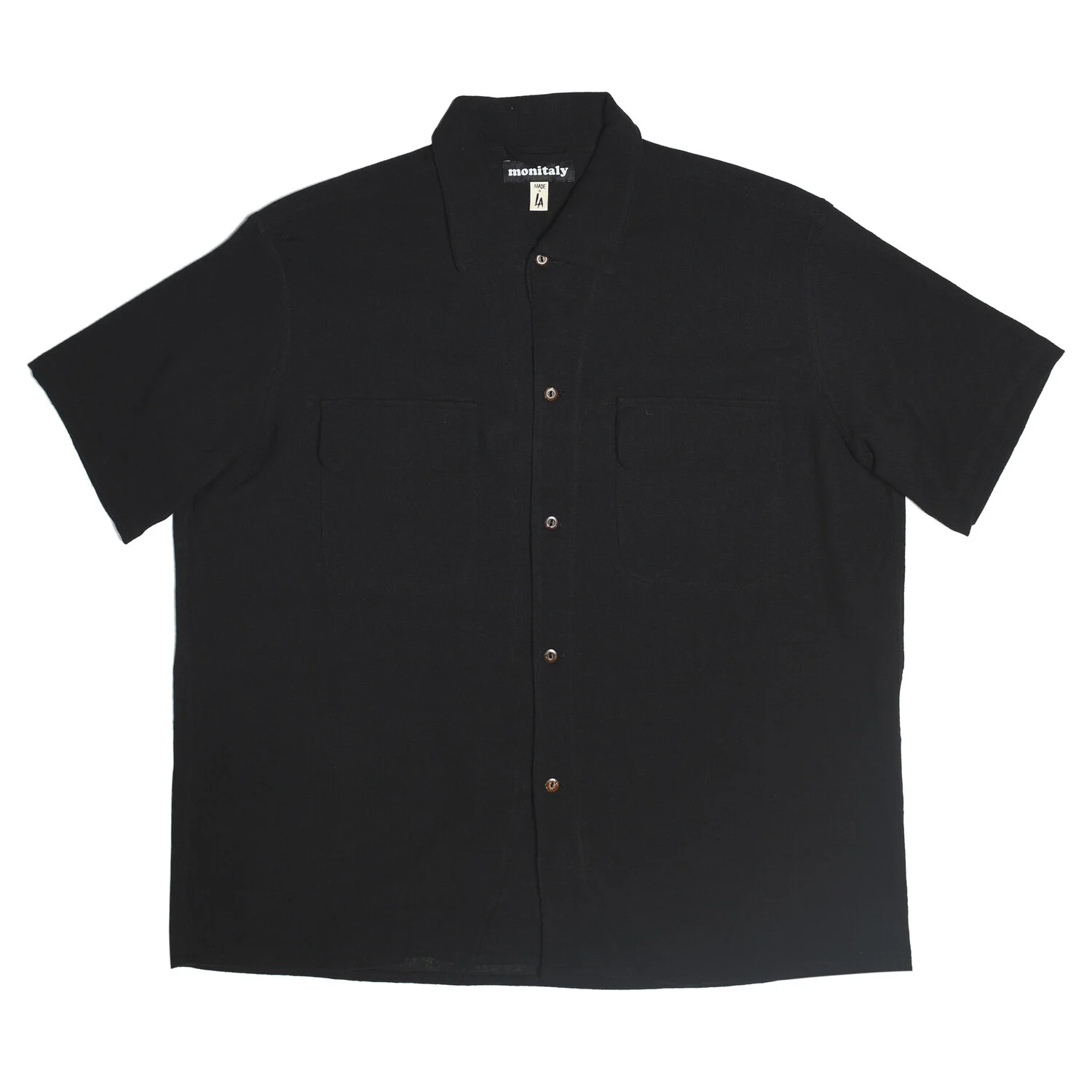 トップス MONITALY 20SS Half Sleeve Paneled Shirt MONITALY 20SS Half Sleeve Paneled Shirt