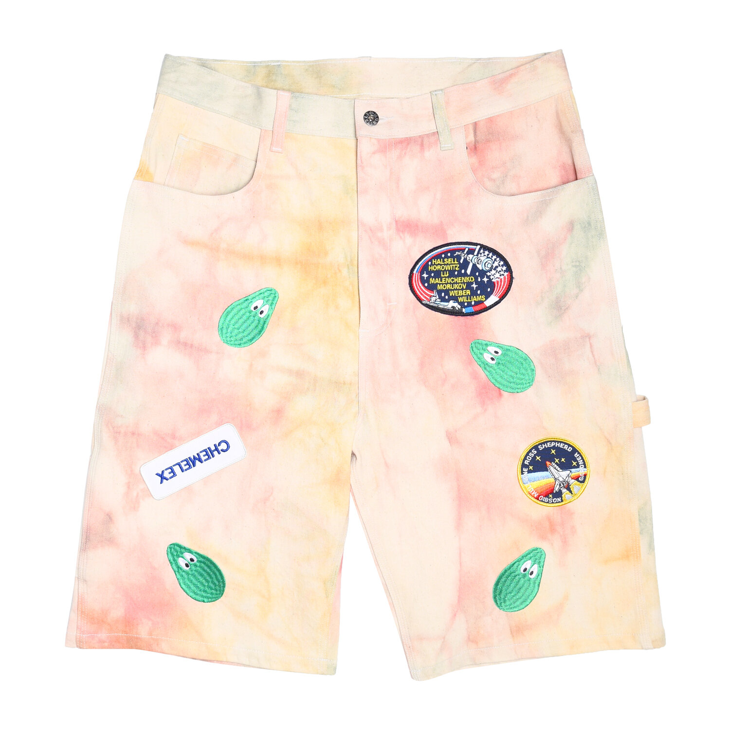 Beach Painter Pants w/ Avocado Embroidery + Patches