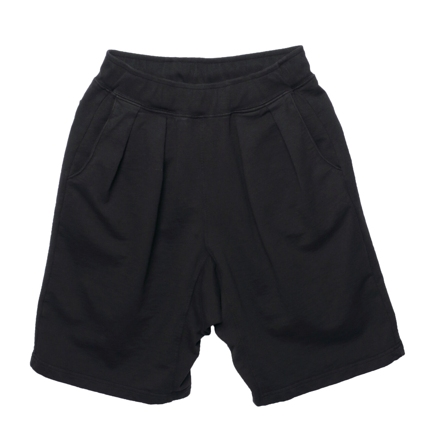 French Terry Pleated Shorts