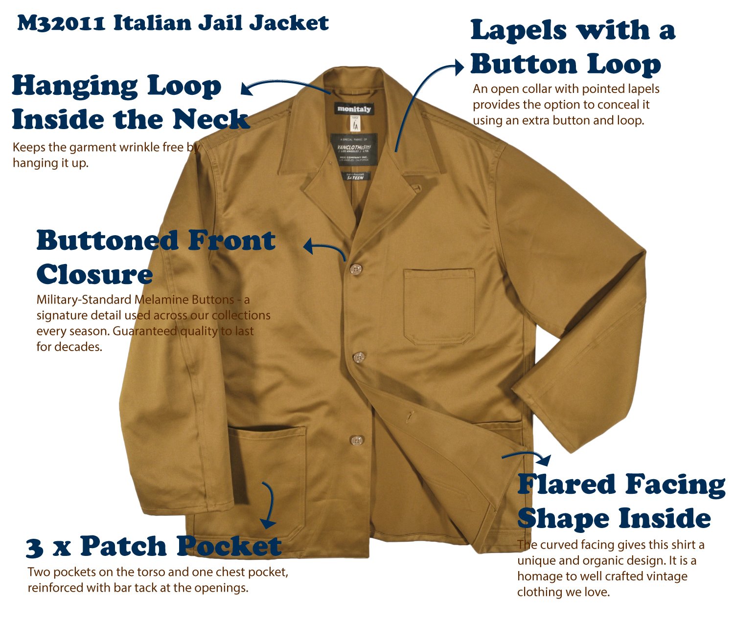 M32011 Italian Jail Jacket — MONITALY