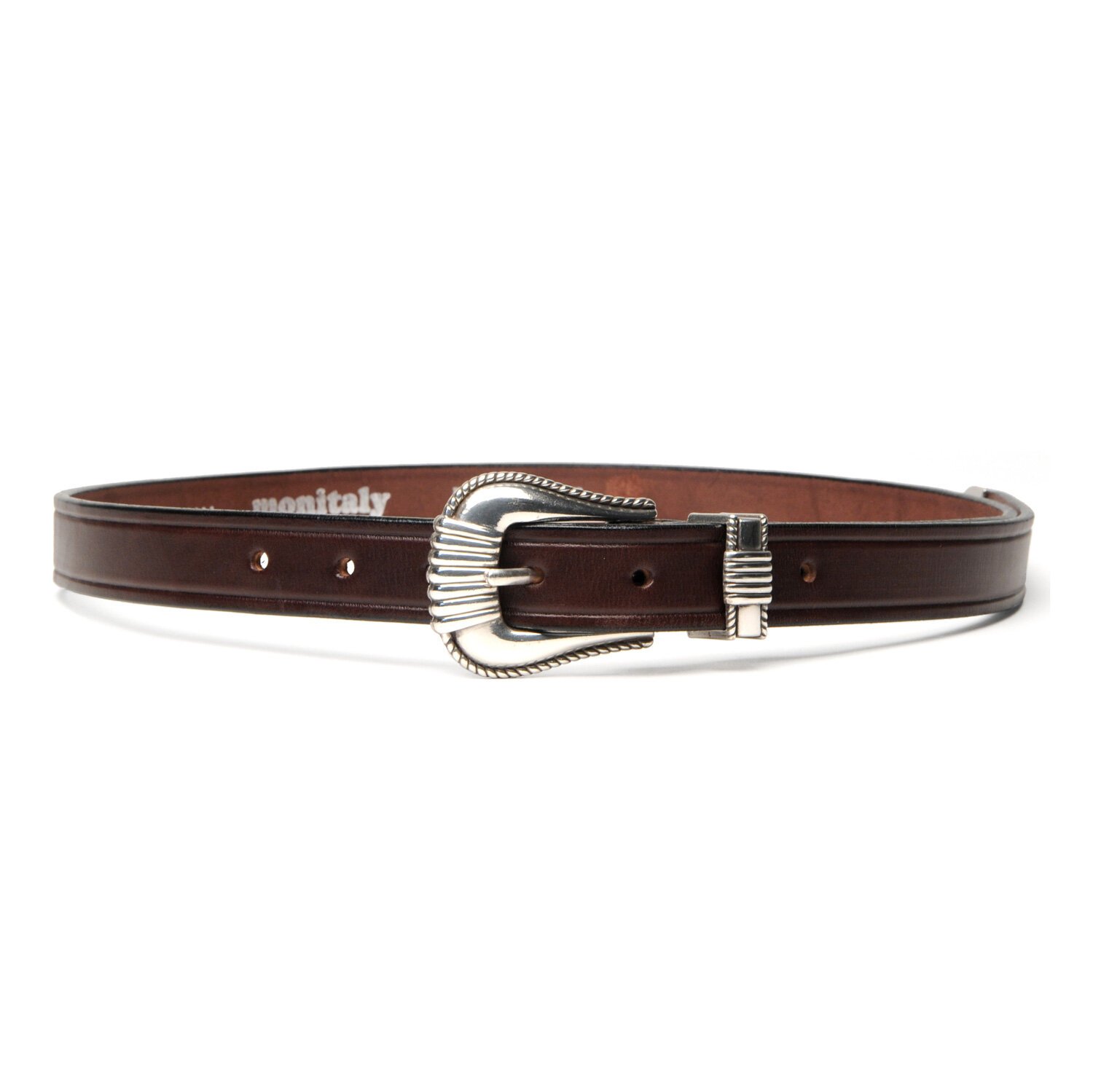 Extended 1" Creased Belt w/ 3-pc Sliver Set