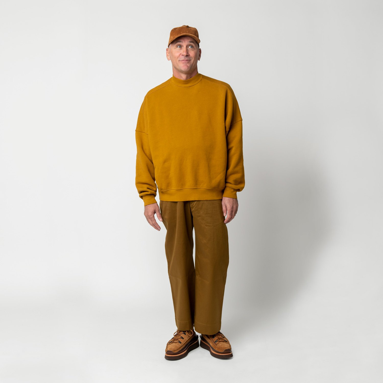 Super Russell Mock Neck Sweatshirt 