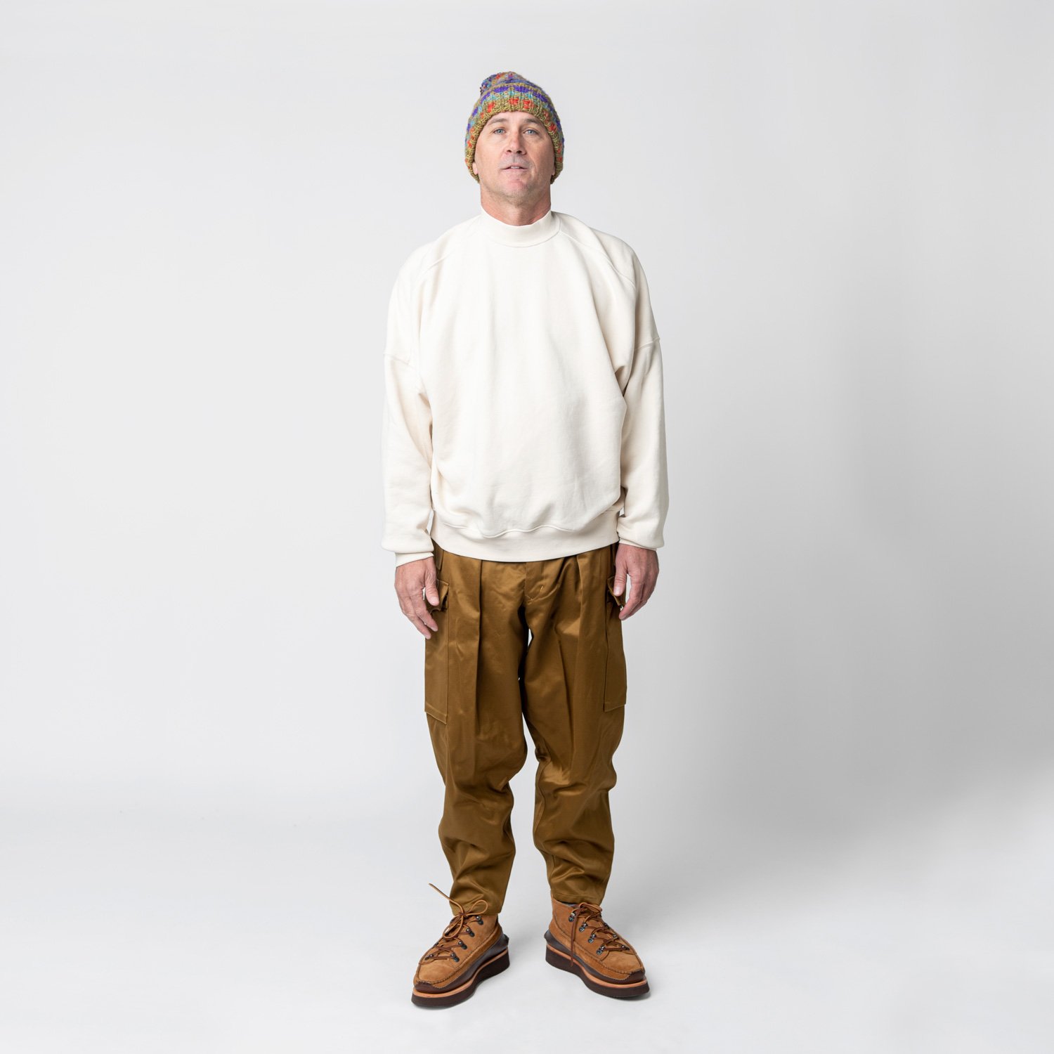 Super Russell Mock Neck Sweatshirt 