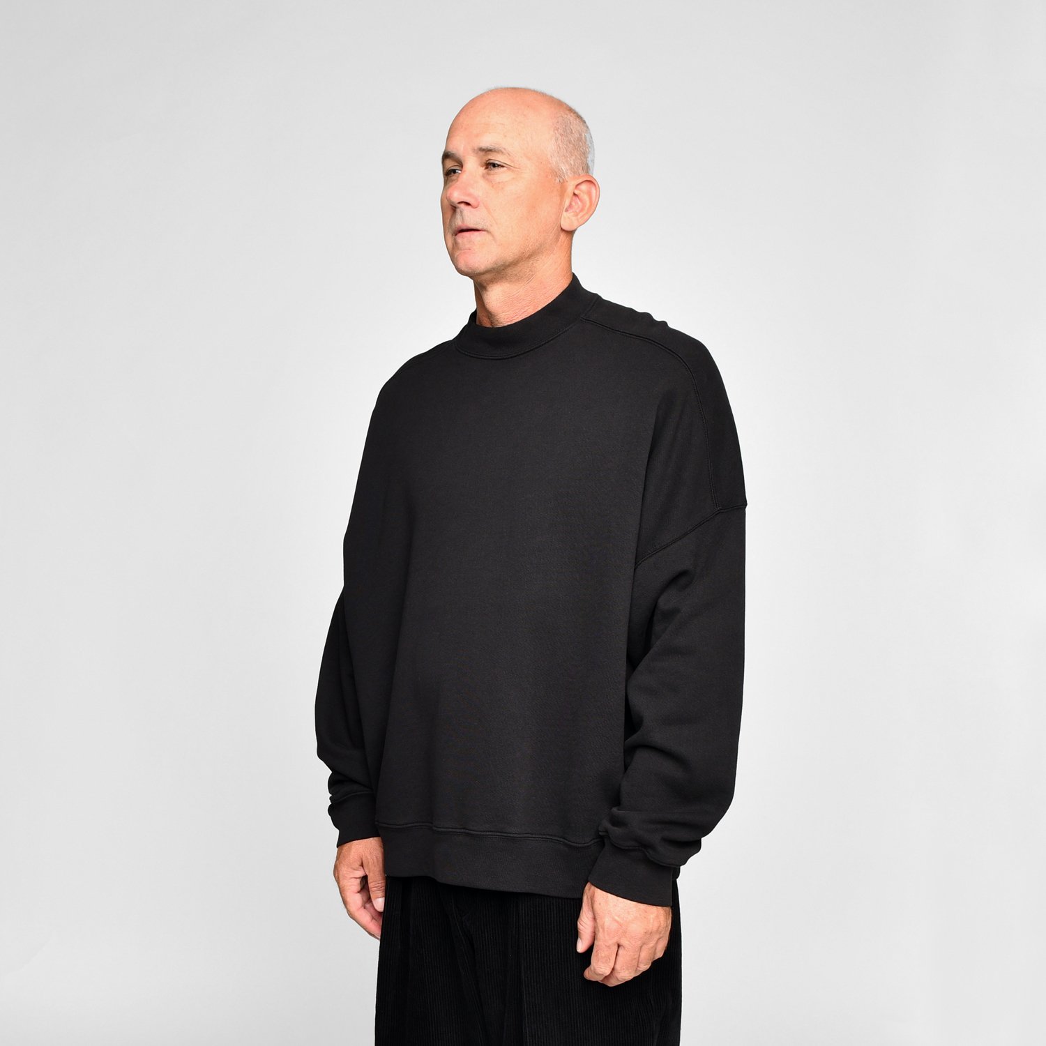 Super Russell Mock Neck Sweatshirt 