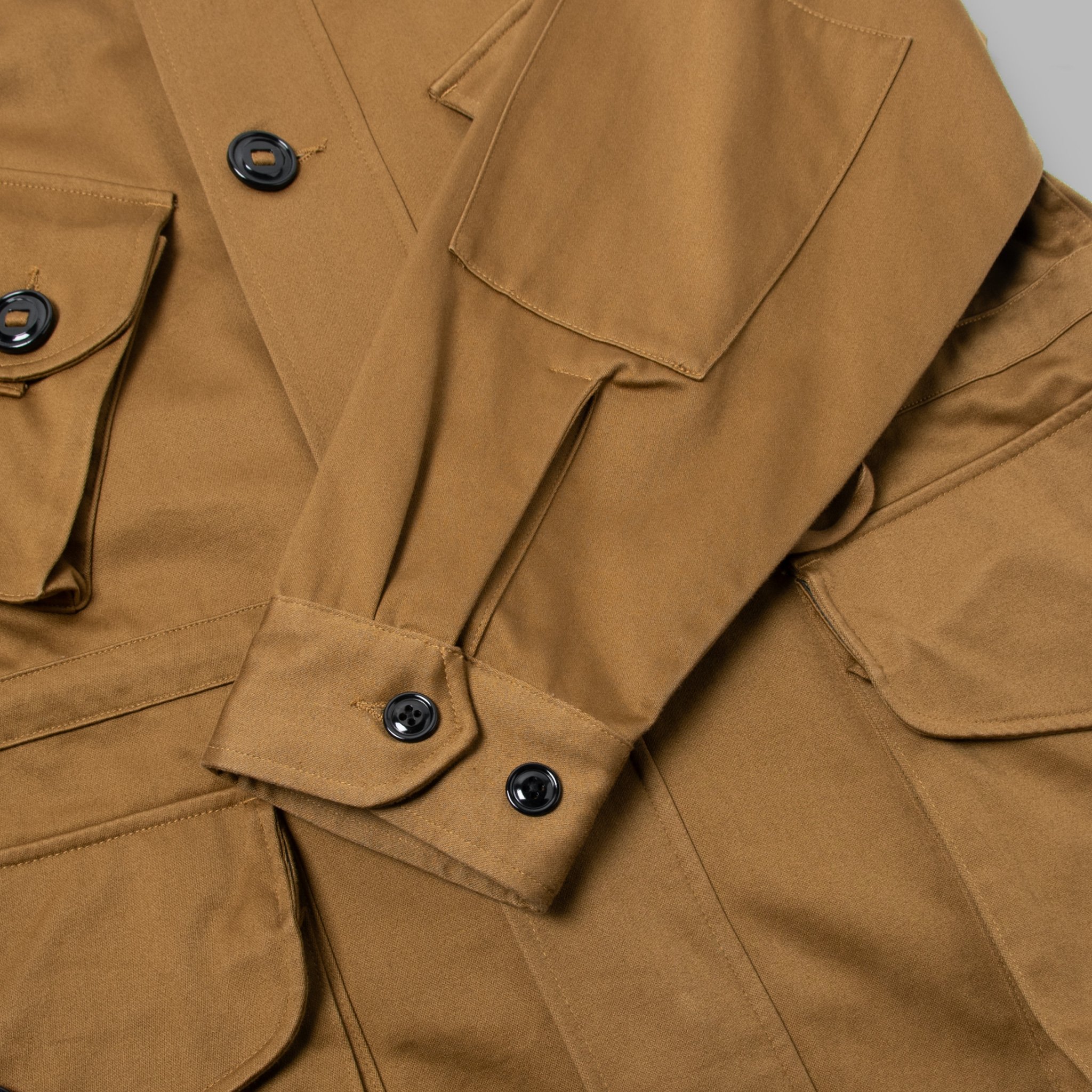 Military Half Coat Type-B - Vancloth Sateen Khaki — MONITALY