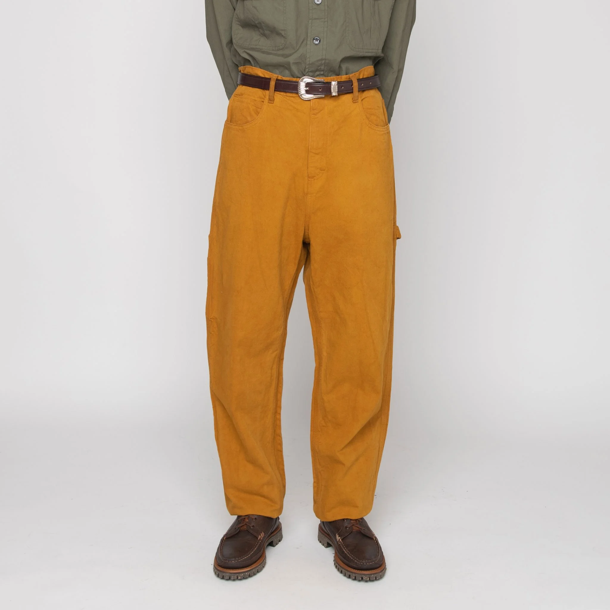 2. Drop Crotch Painter Pants, Mustard, Front.jpg