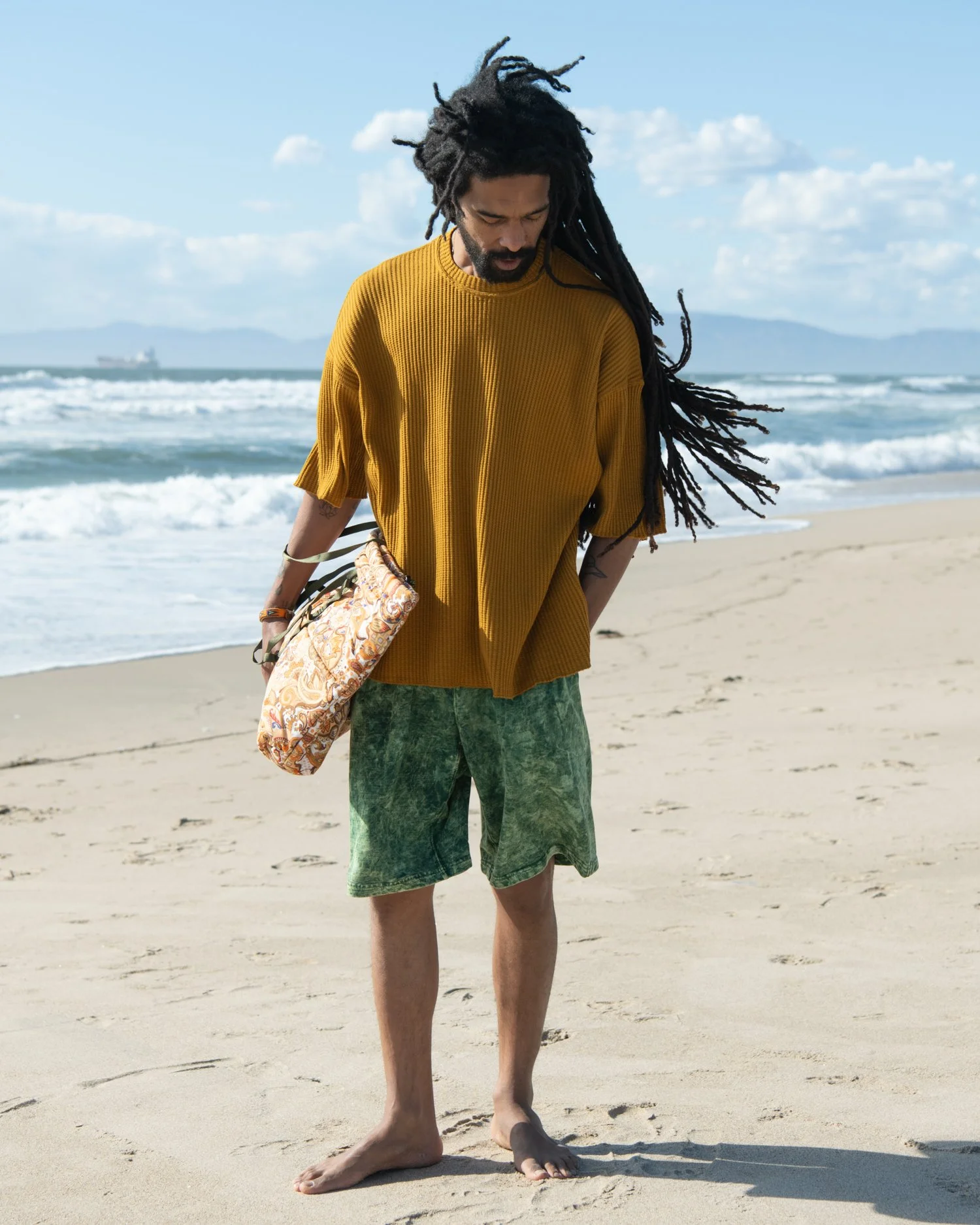 Made from soft French terry fabric, these shorts are as comfortable as they are Luxurious. The pleated design adds a sophisticated touch, making them more than just your average loungewear.