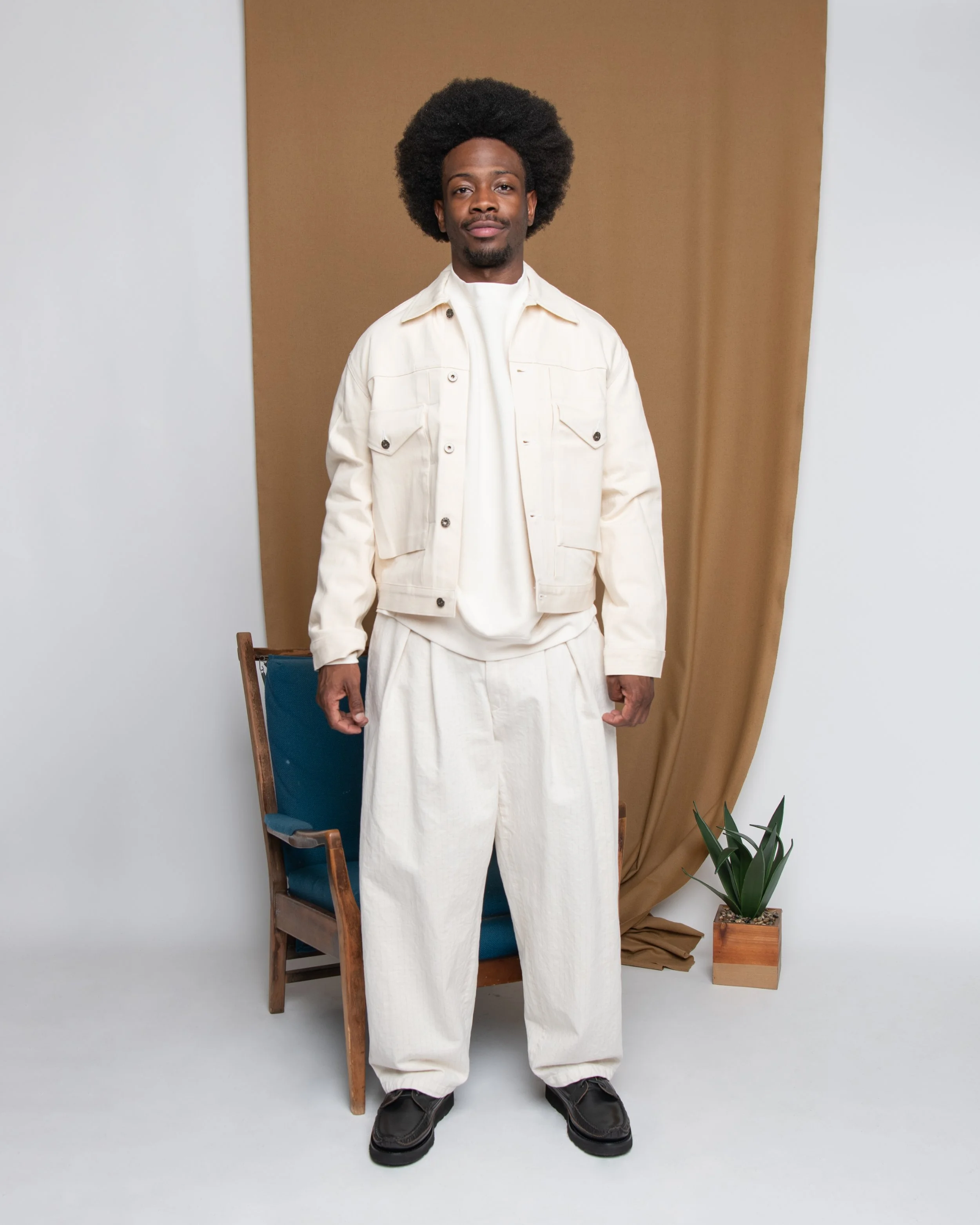 HMW Second Model Jacket - Cone Natural Bull Denim