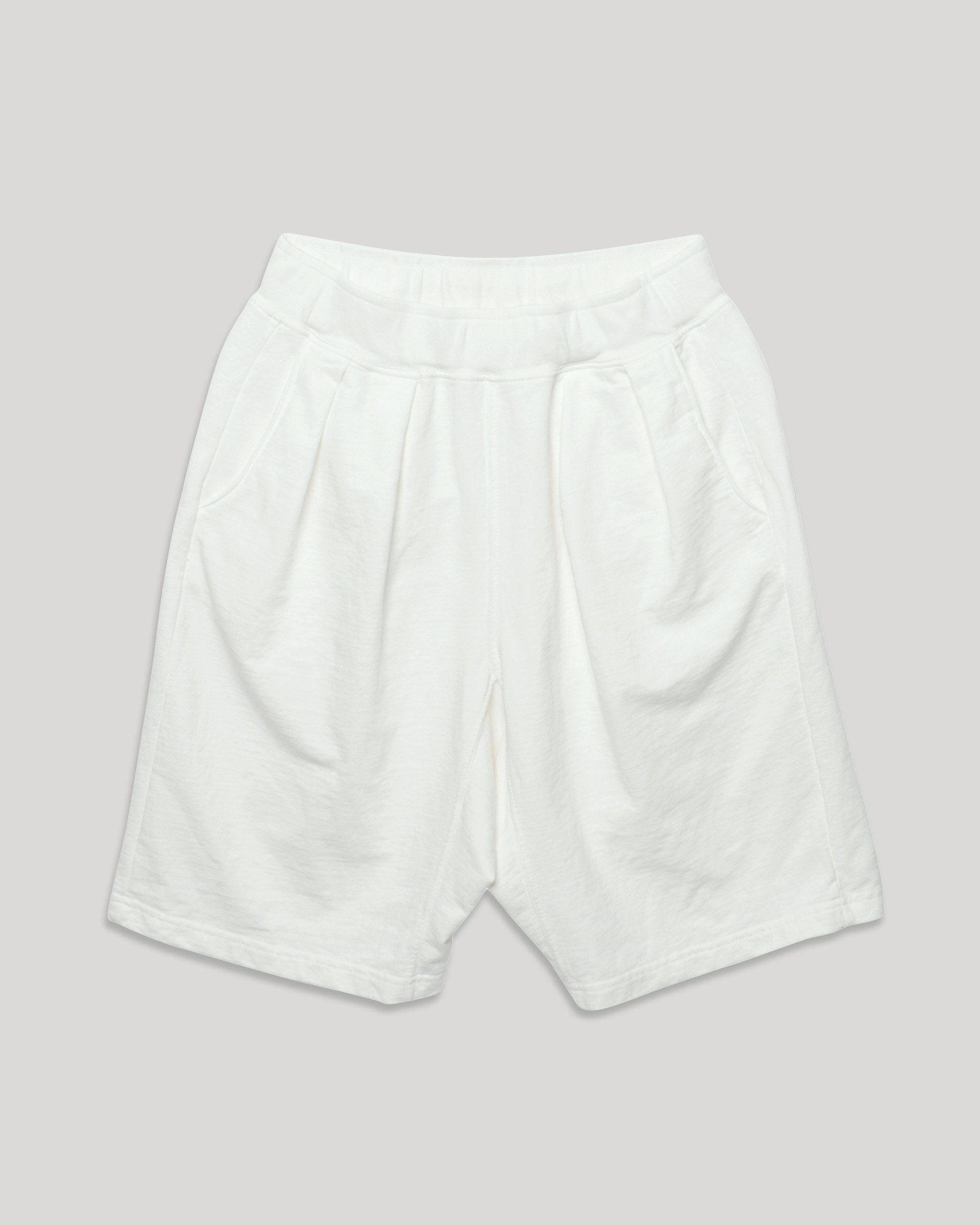 Made from soft French terry fabric, these shorts are as comfortable as they are Luxurious. The pleated design adds a sophisticated touch, making them more than just your average loungewear.