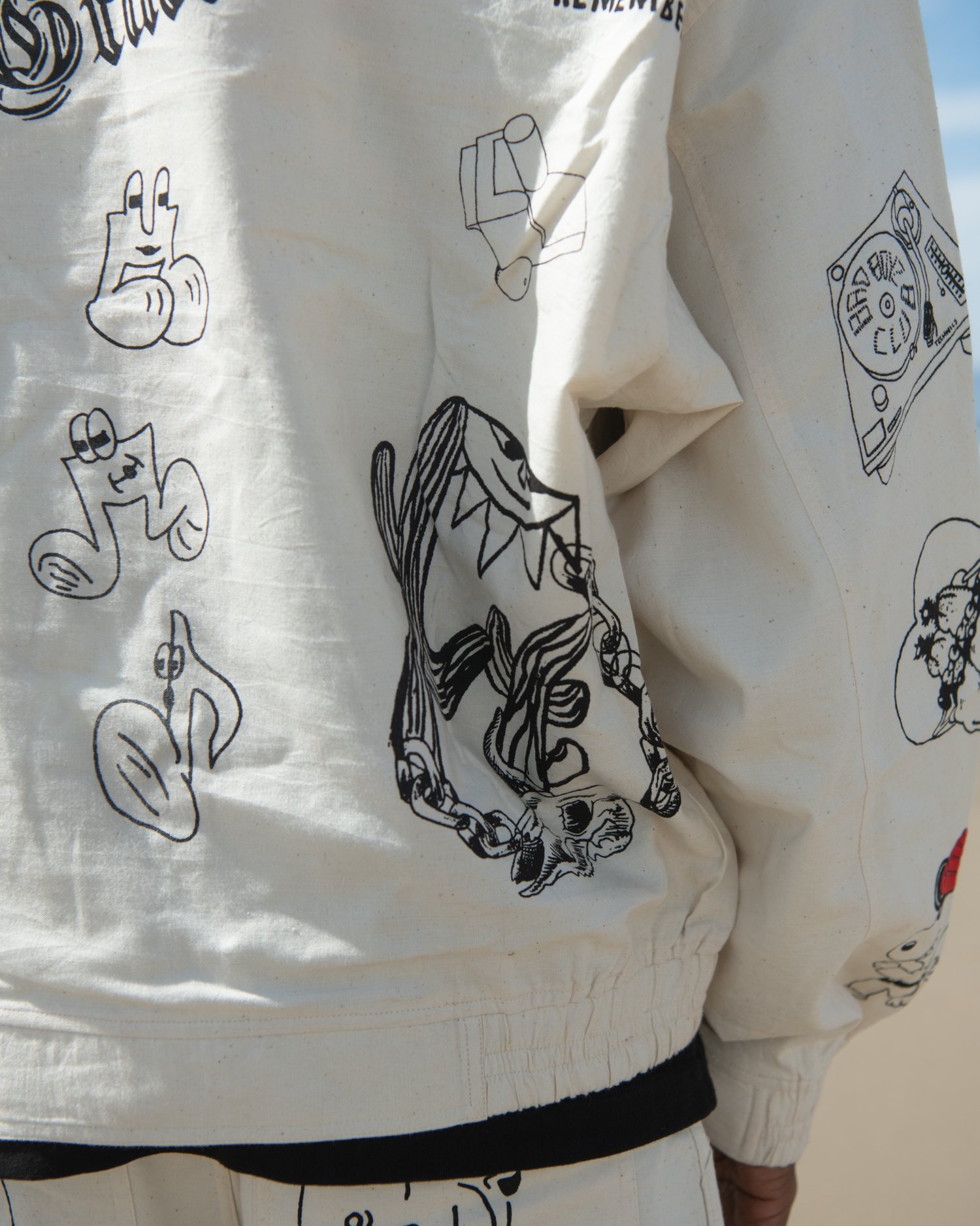 KARDO x JACOB WILDER x MONITALY collaboration hand woven Flight jacket
