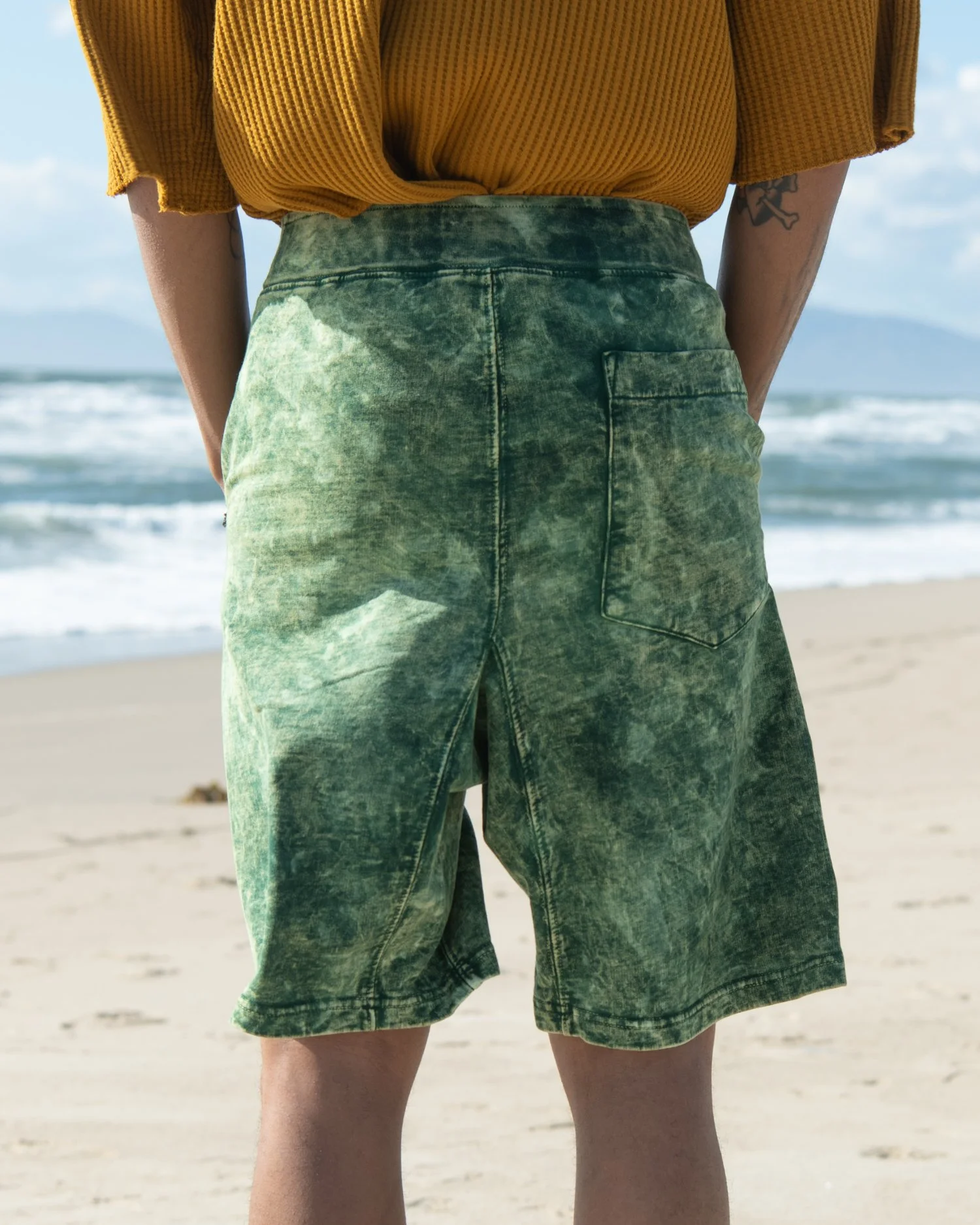 Made from soft French terry fabric, these shorts are as comfortable as they are Luxurious. The pleated design adds a sophisticated touch, making them more than just your average loungewear.