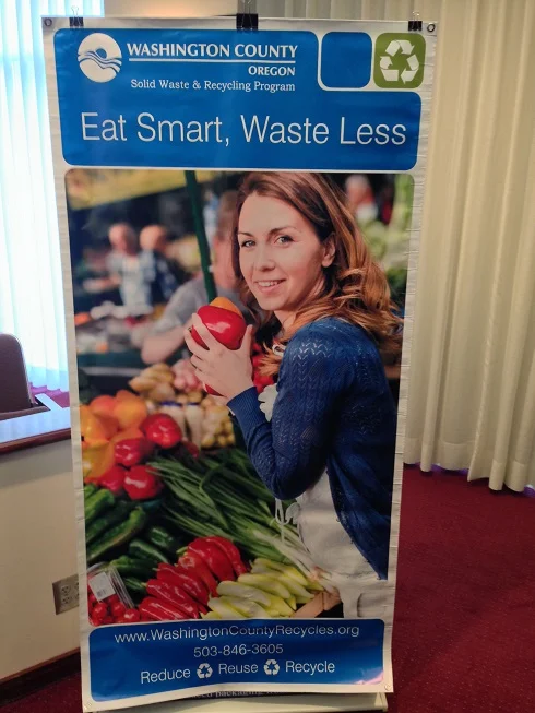 Hillsboro Farmers Market at Orenco Station (Eat Smart, Waste Less Challenge table)