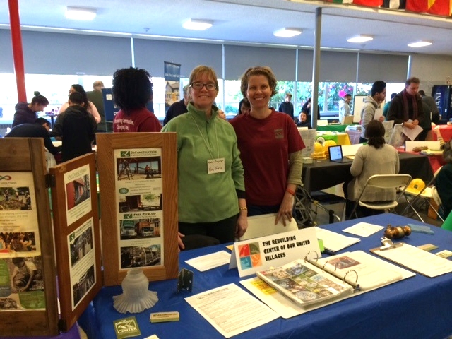 Kim with Megan McCoy promoting the Rebuilding Center.