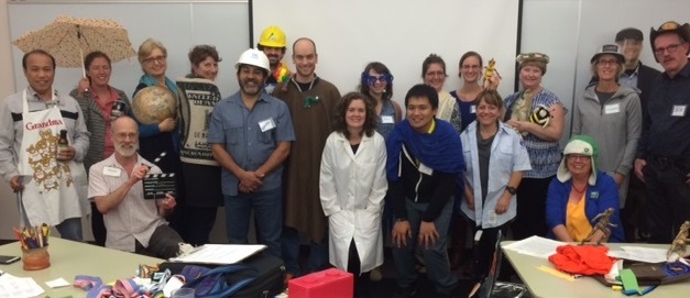 Mary Healy (first row on the right) after a presentation to Class 60.