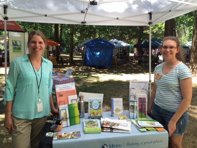 Alicen, right, with Nancy at the Troutdale Fest