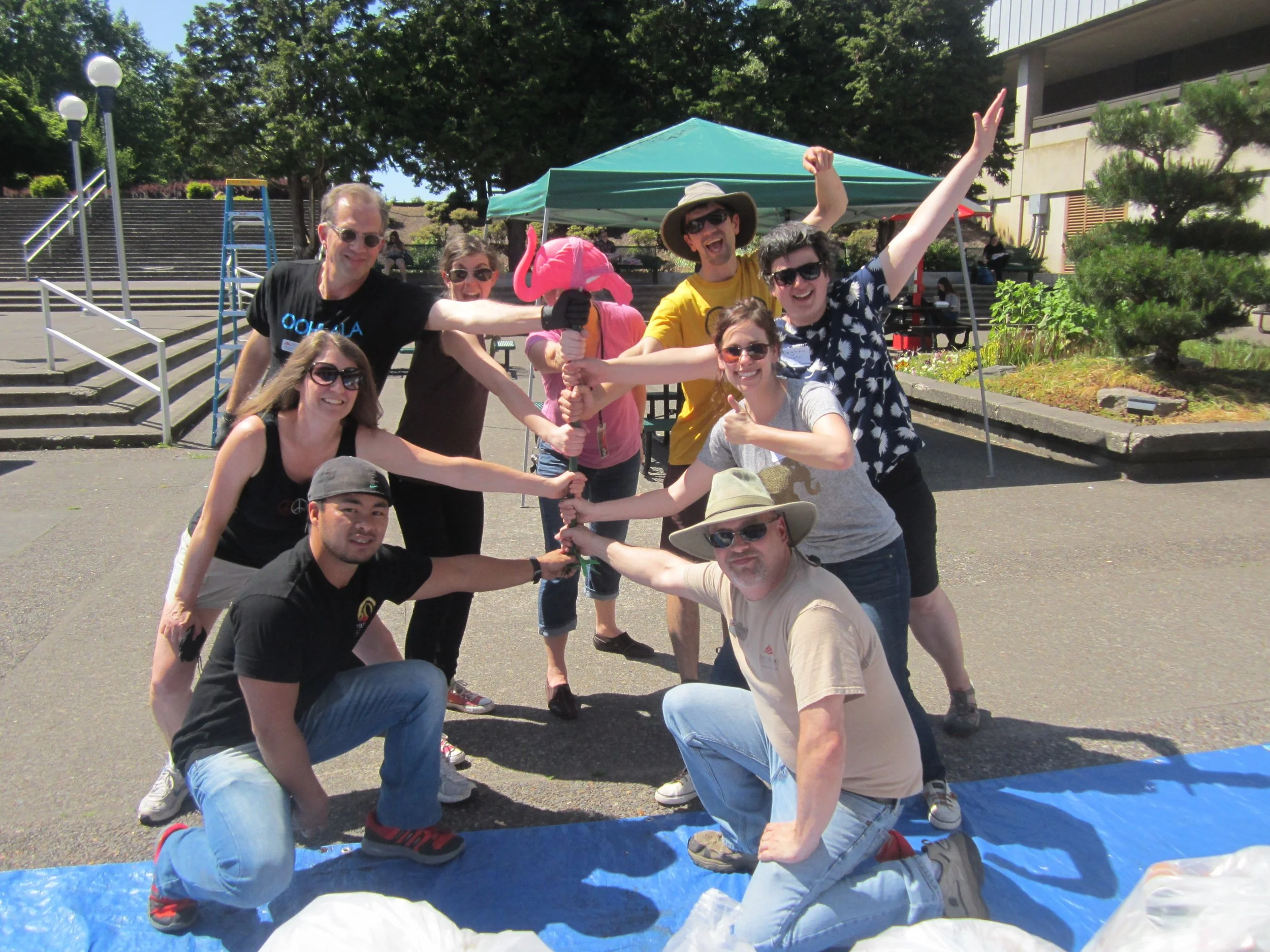 Mount Hood Community College audits their waste with Dawn Loomis (Class 38) and Meghan Borato (Class 56)