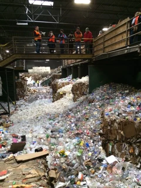 Tour of materials backed up in a local MRF in 2015