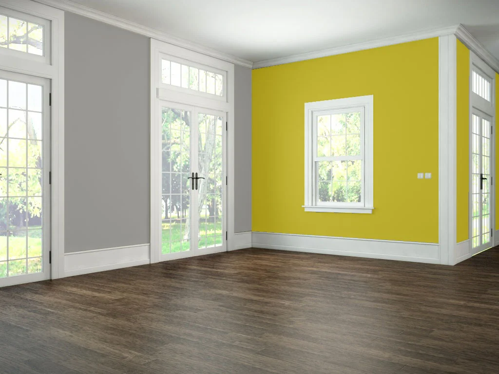 Yellow and gray