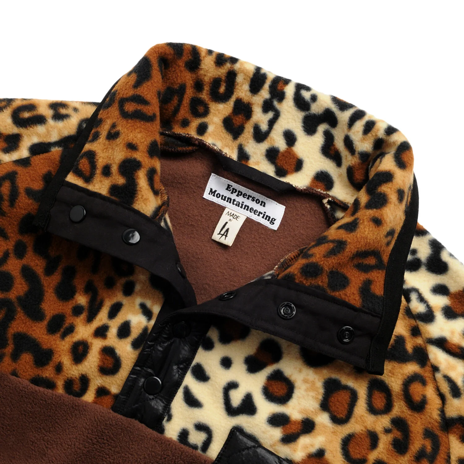 cheetah fleece pullover