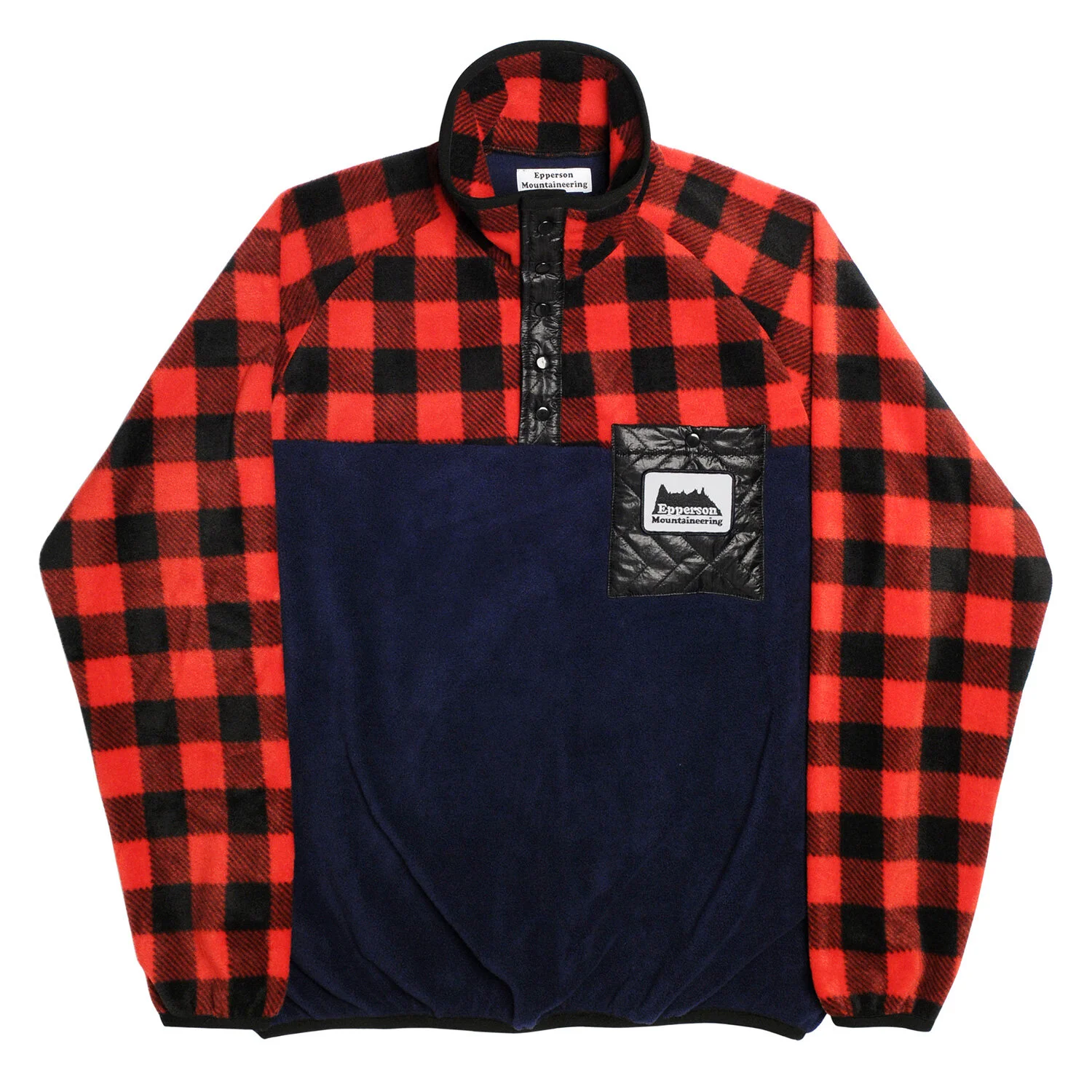 buffalo plaid fleece pullover