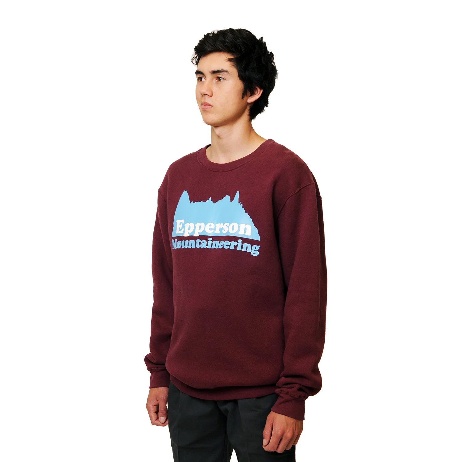 4-Heavyweight-Fleece-Crewneck-Sweater,-Maroon,-Fitting,-(DIV_3665).jpg